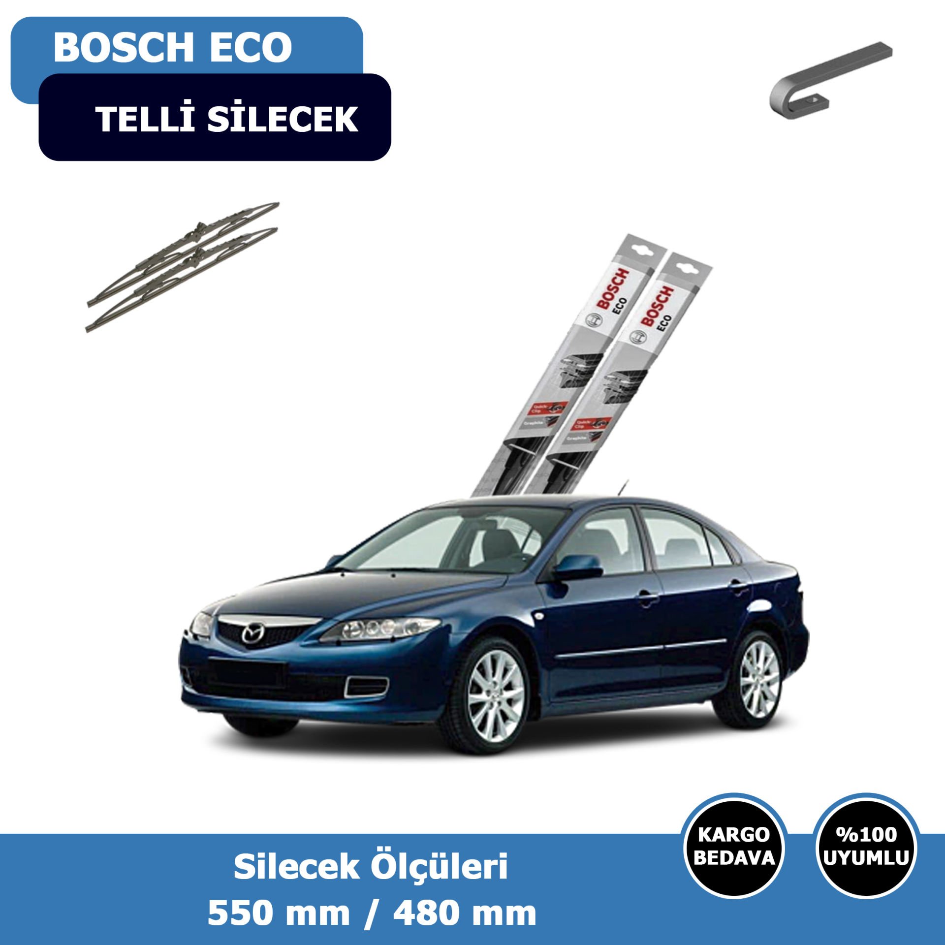 Mazda 6 Ön Silecek Süpürgesi (2002-2007)Bosch