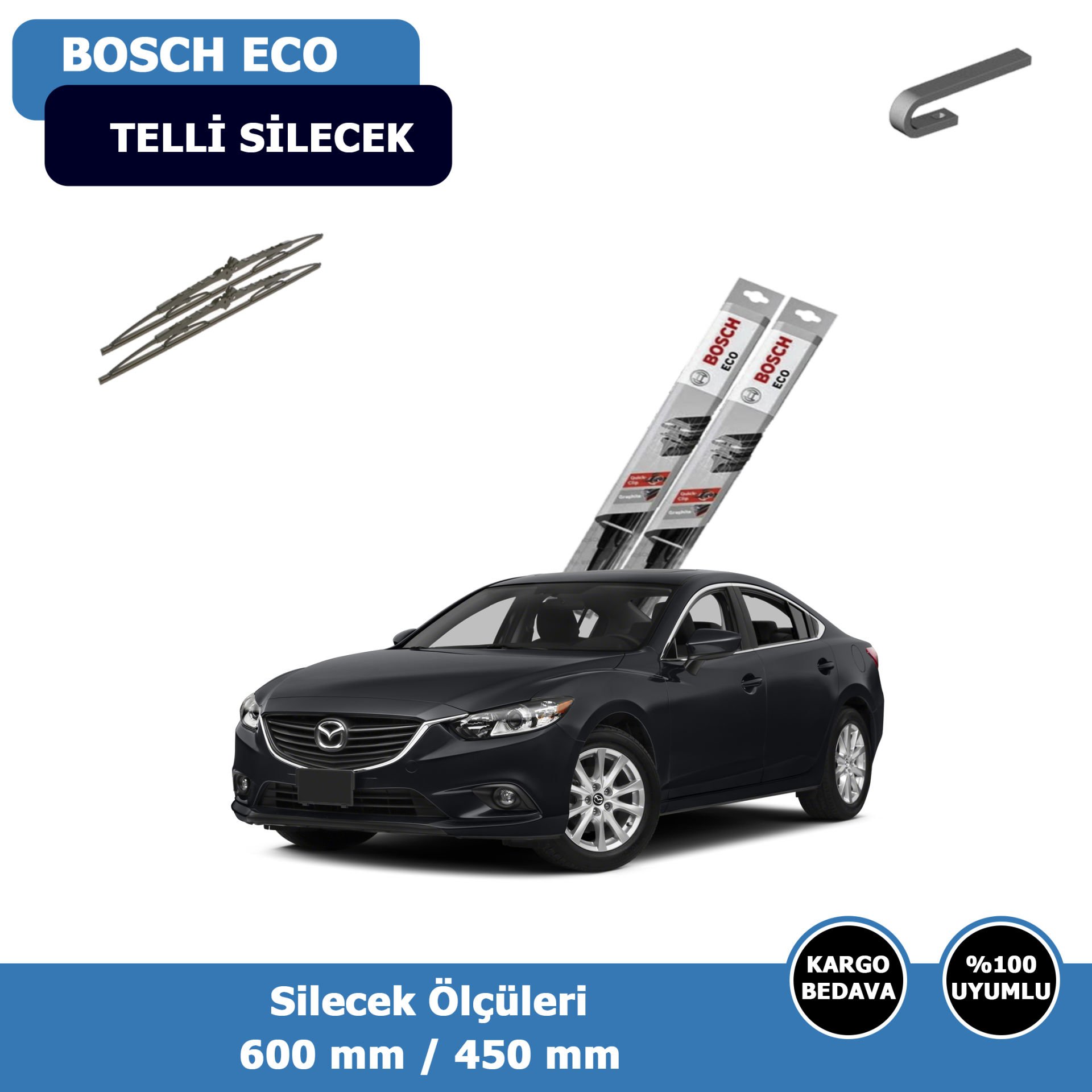 Mazda 6 Ön Silecek Süpürgesi (2013-2015)Bosch