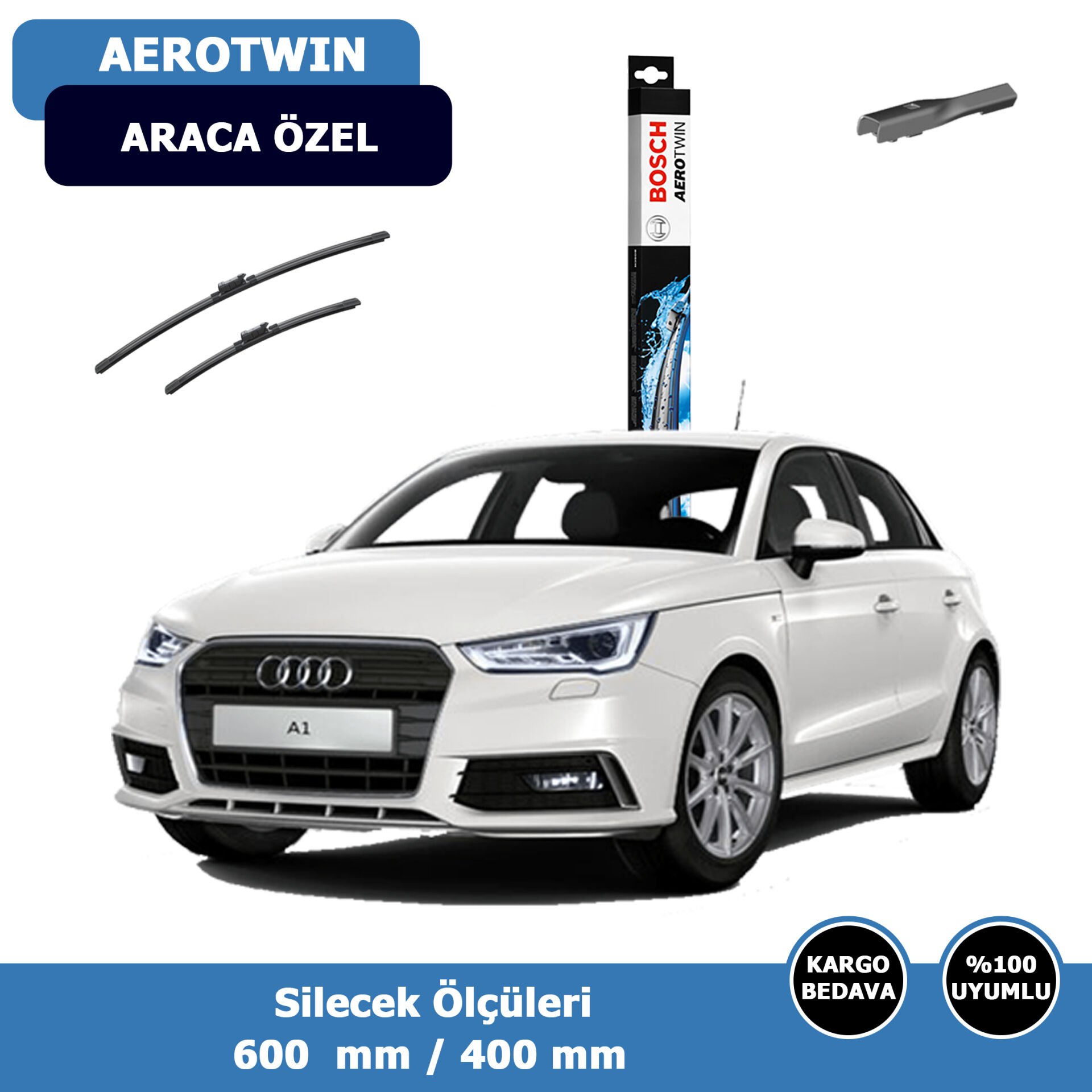 Audi A1 Ön Silecek Süpürgesi (2010-2020) Bosch