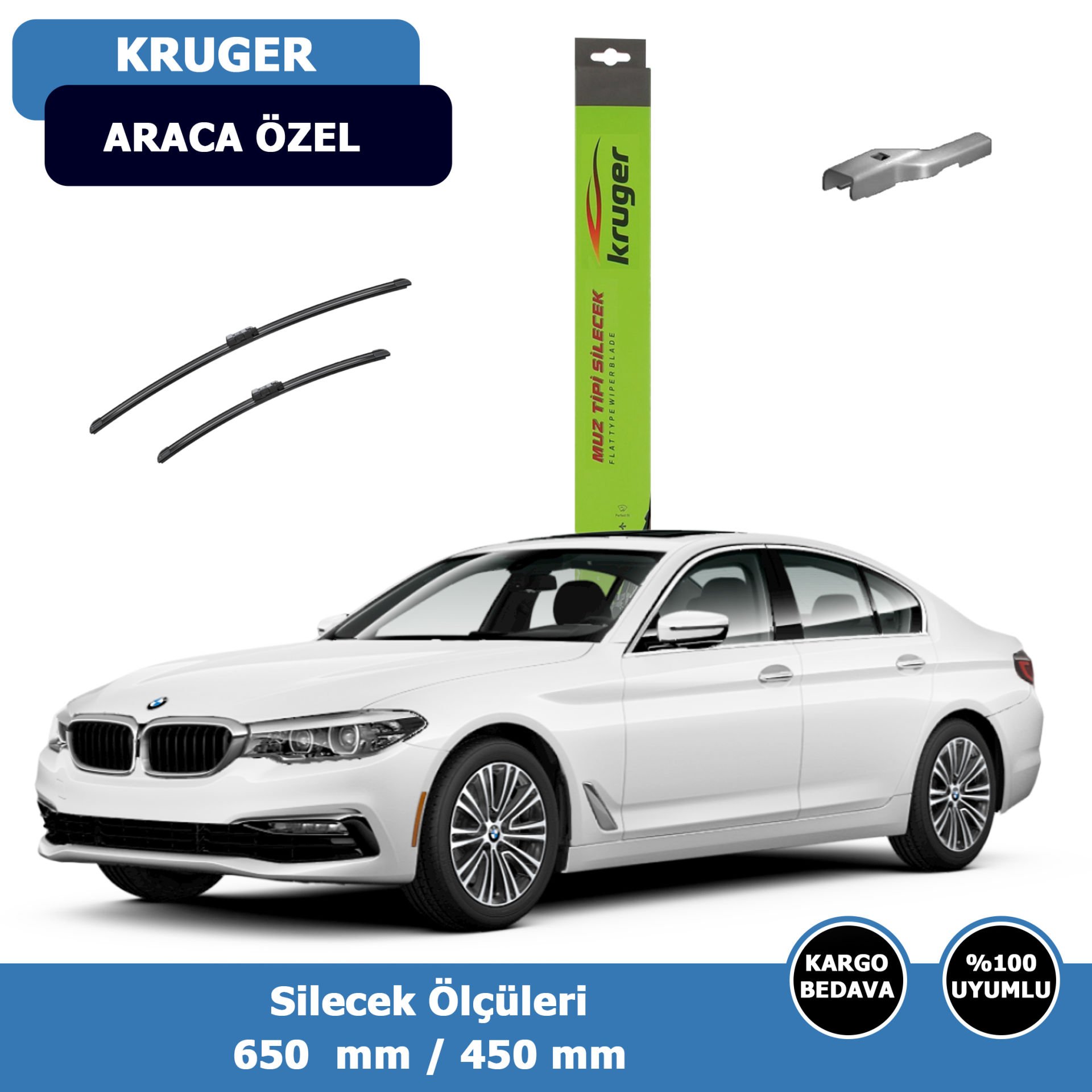BMW 5 Serisi G30 Ön Silecek Süpürgesi (2017-2021)Kruger