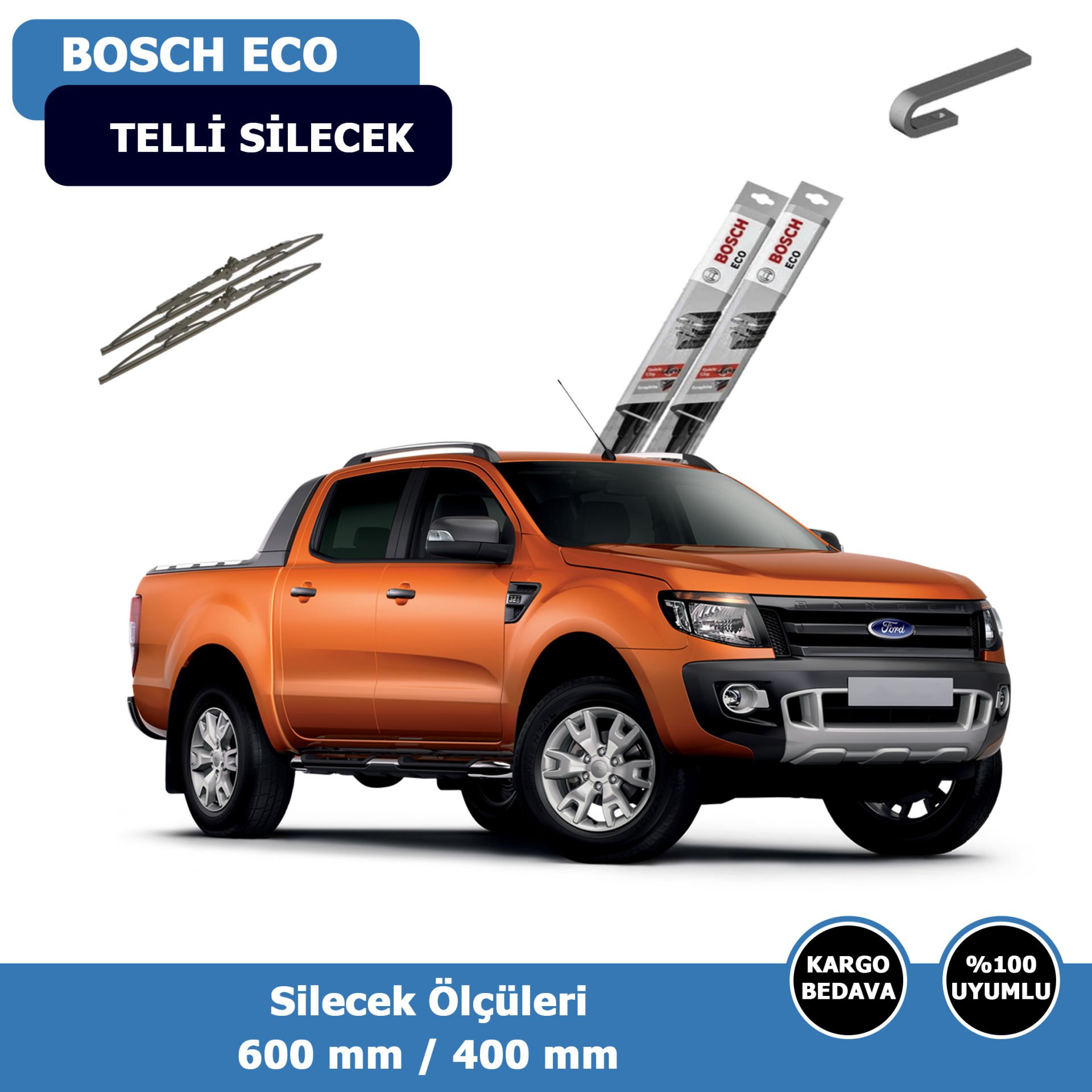Ford Ranger Ön Silecek Süpürgesi (2012-2015)Bosch
