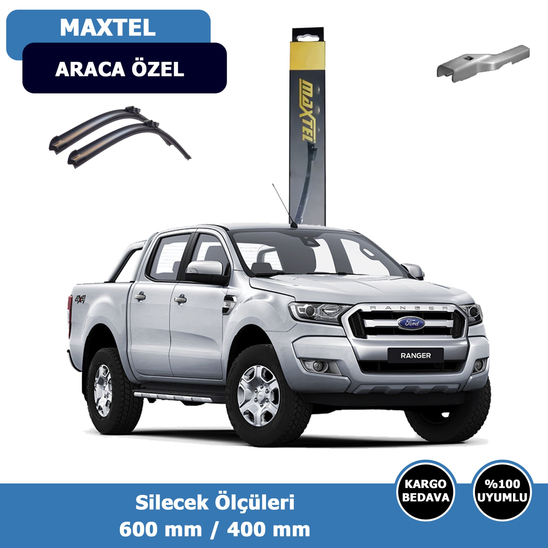 Ford Ranger Ön Silecek Süpürgesi (2016-2021)Maxtel