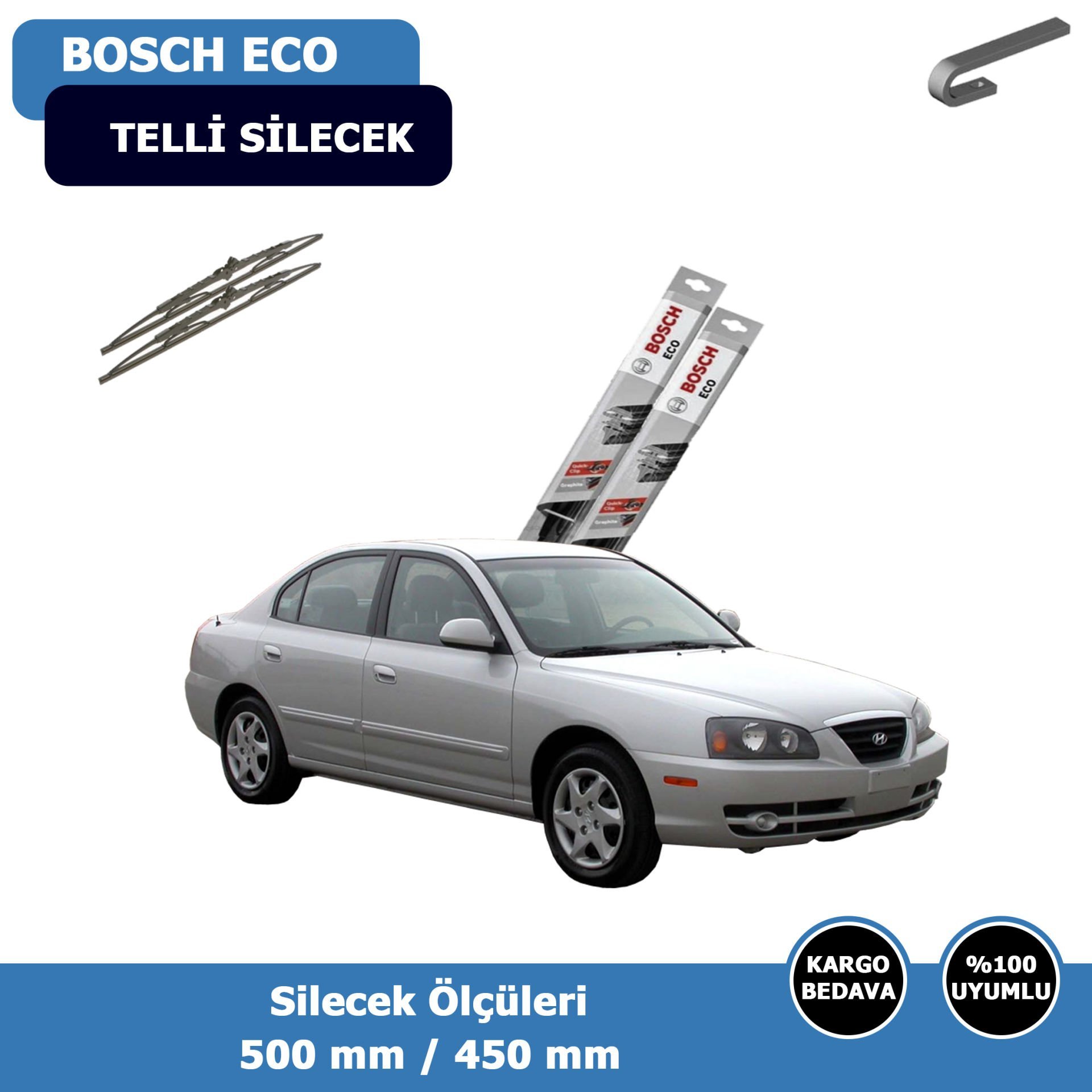 Hyundai Elantra Ön Silecek Süpürgesi (2000-2010)Bosch