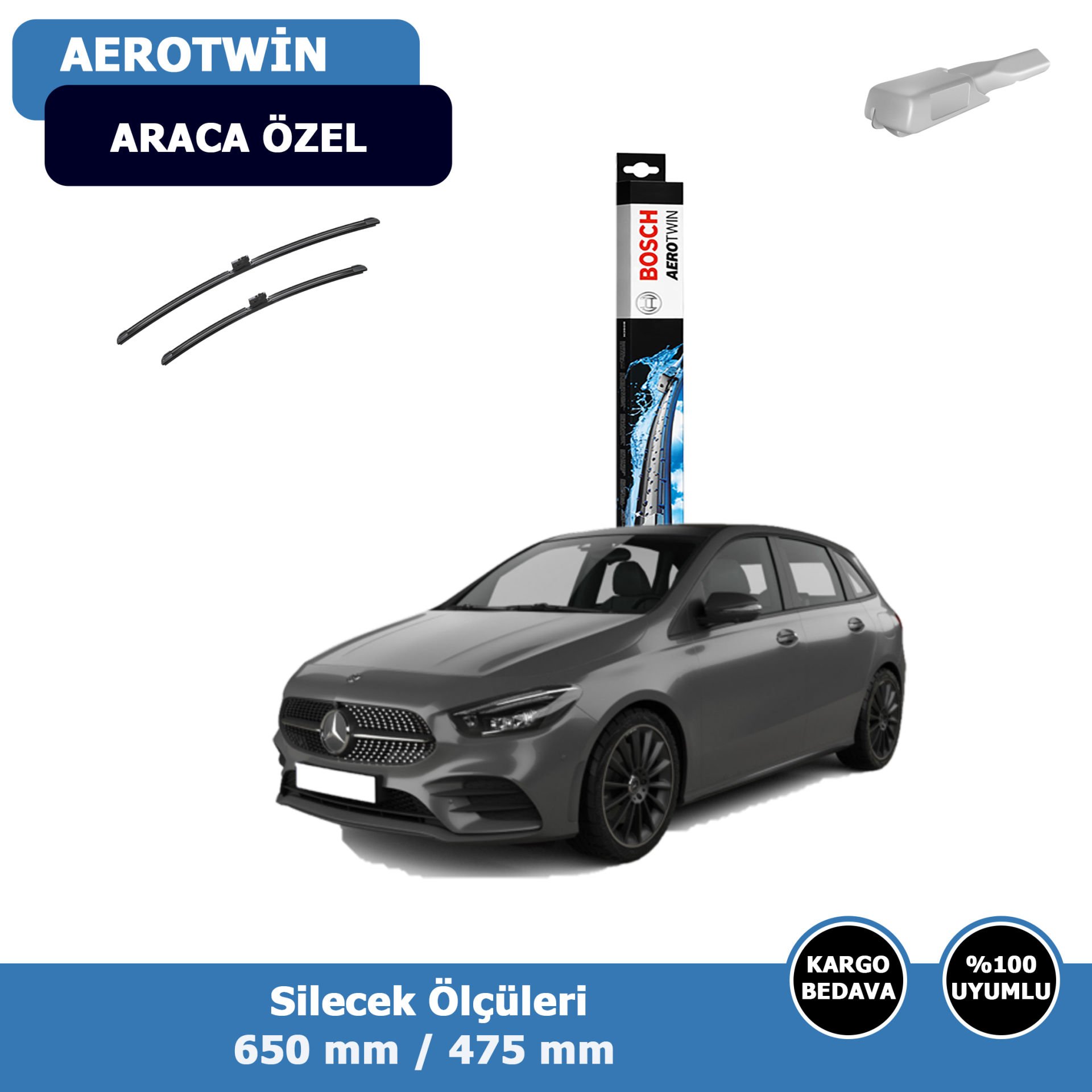 Mercedes B Serisi W247 Ön Silecek Süpürgesi (2019-2022)Bosch