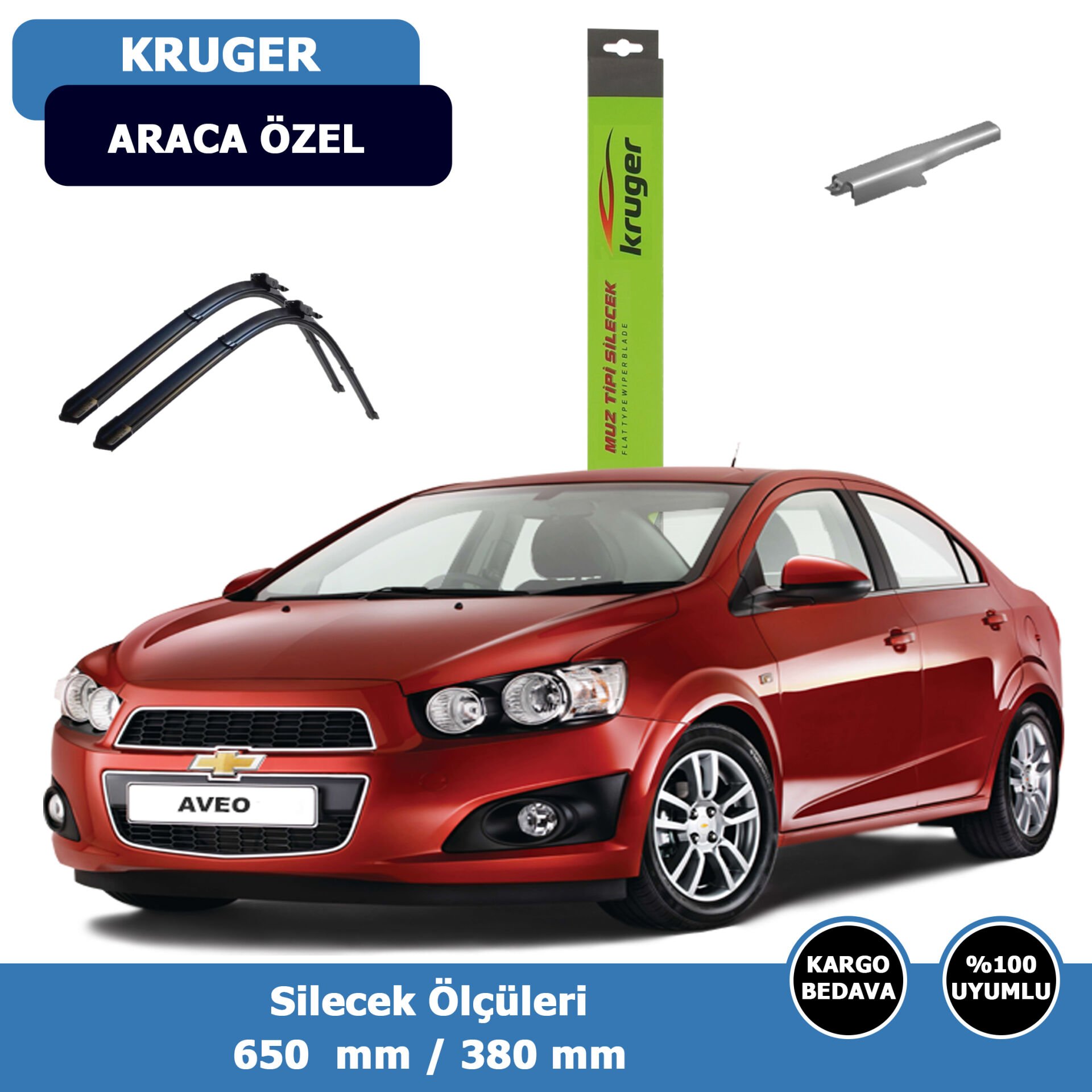 Chevrolet  Aveo(Sedan) Ön Silecek Süpürgesi (2011-2013)Kruger