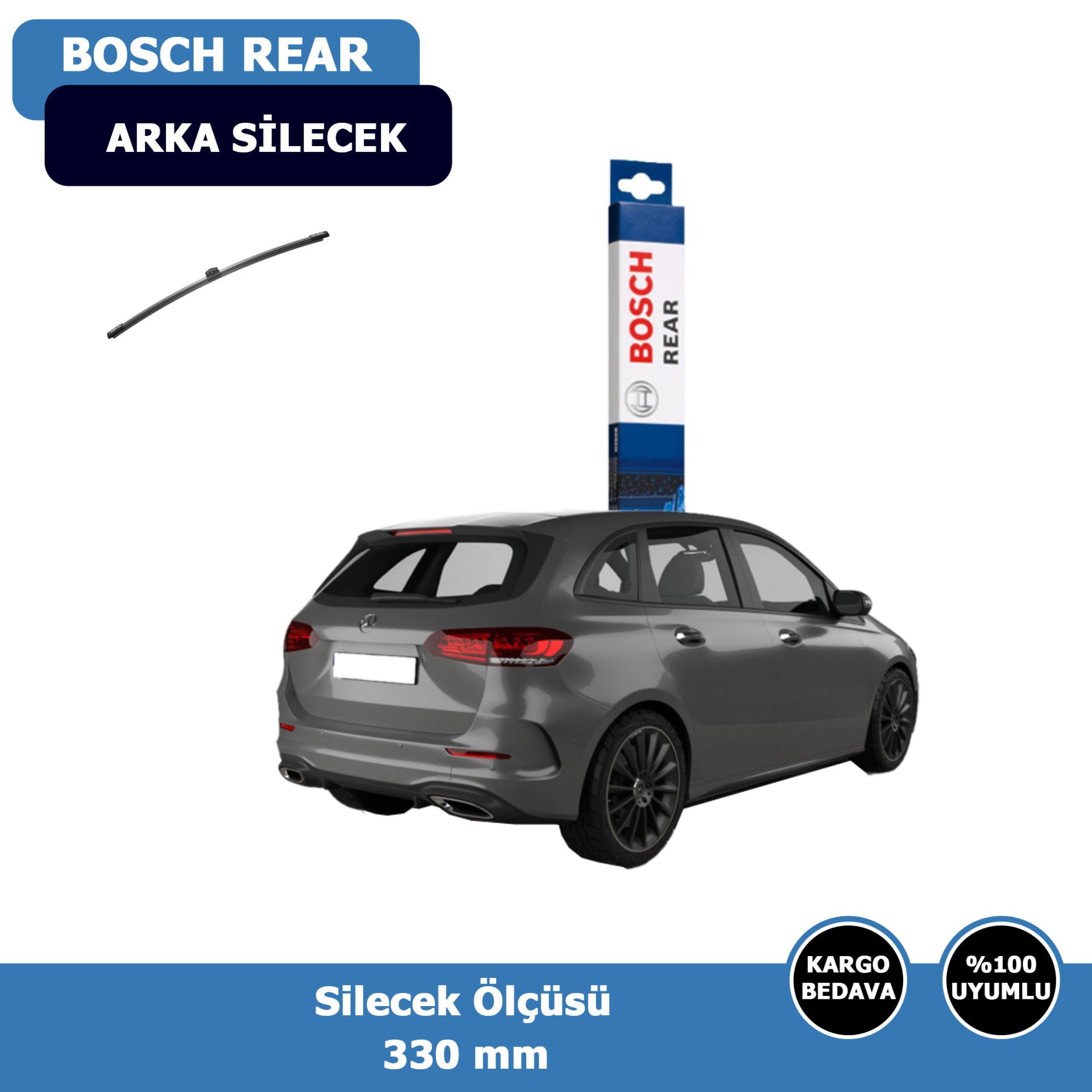 Mercedes B Serisi W247 Arka Silecek Süpürgesi (2019-2022)Bosch Rear