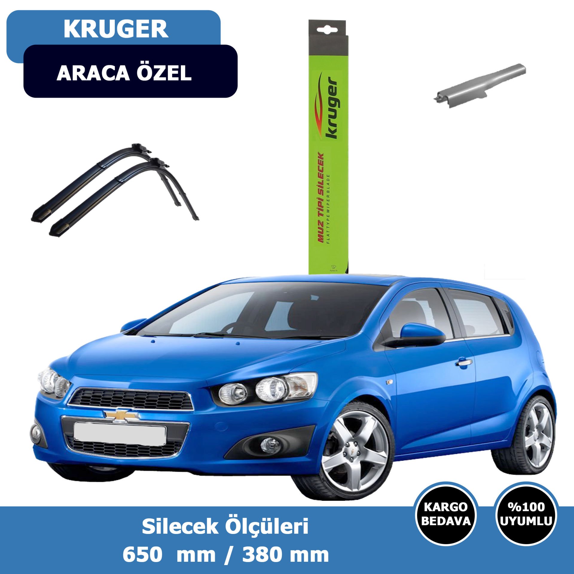 Chevrolet  Aveo(HB) Ön Silecek Süpürgesi (2011-2013)Kruger