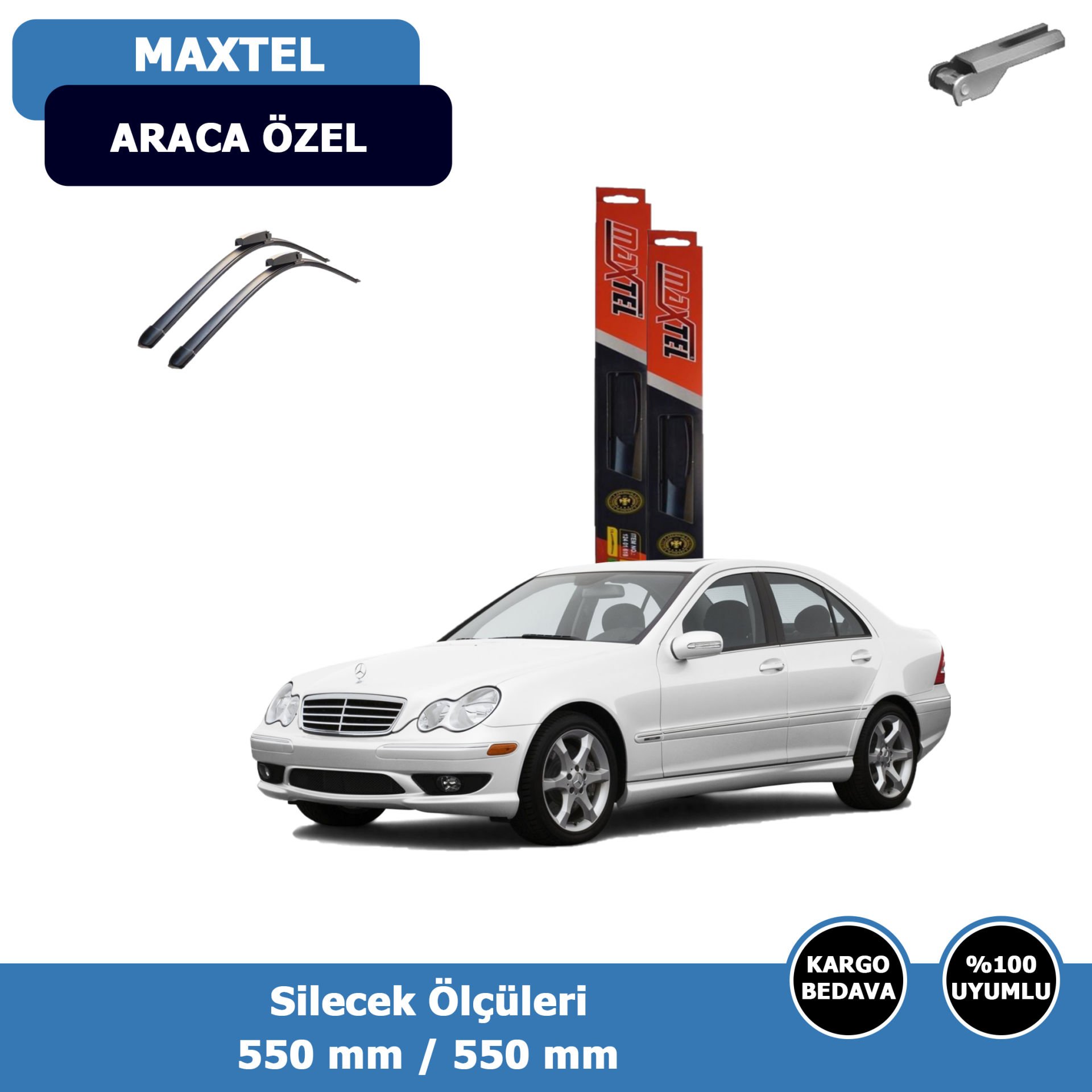 Mercedes C Serisi W203 Ön Silecek Süpürgesi (2004-2007)Maxtel