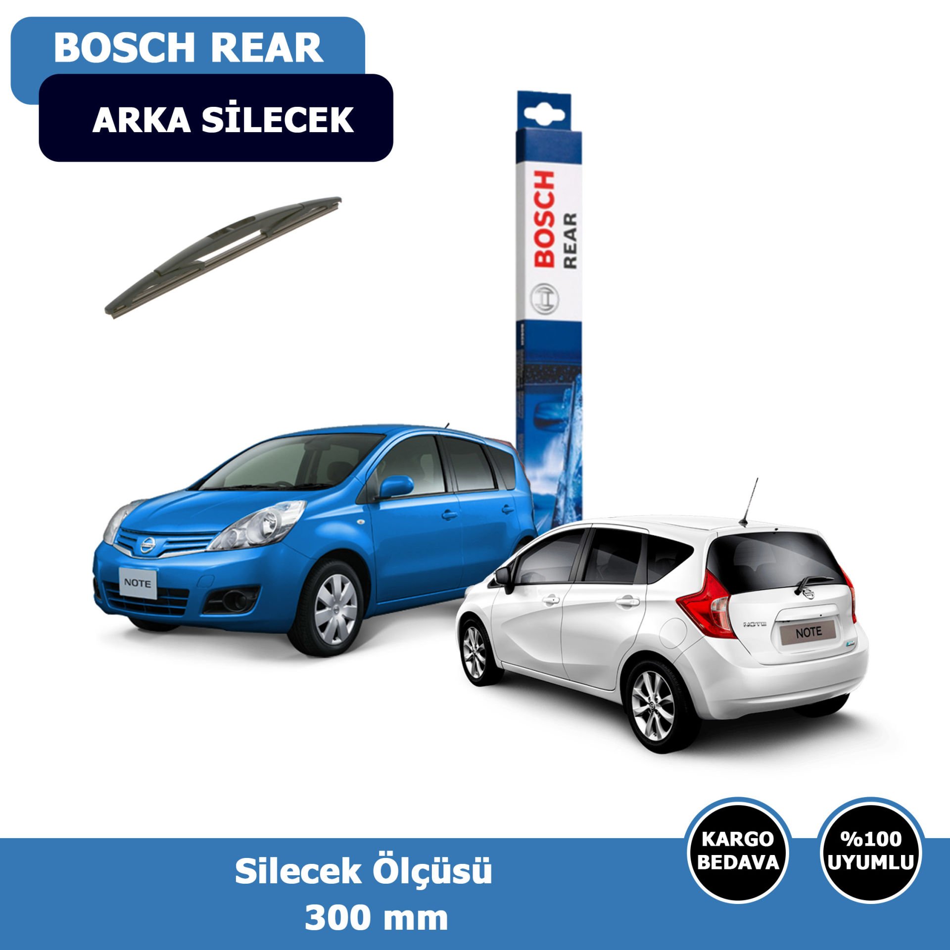 Nissan Note Arka Silecek Süpürgesi (2006-2014)Bosch Rear