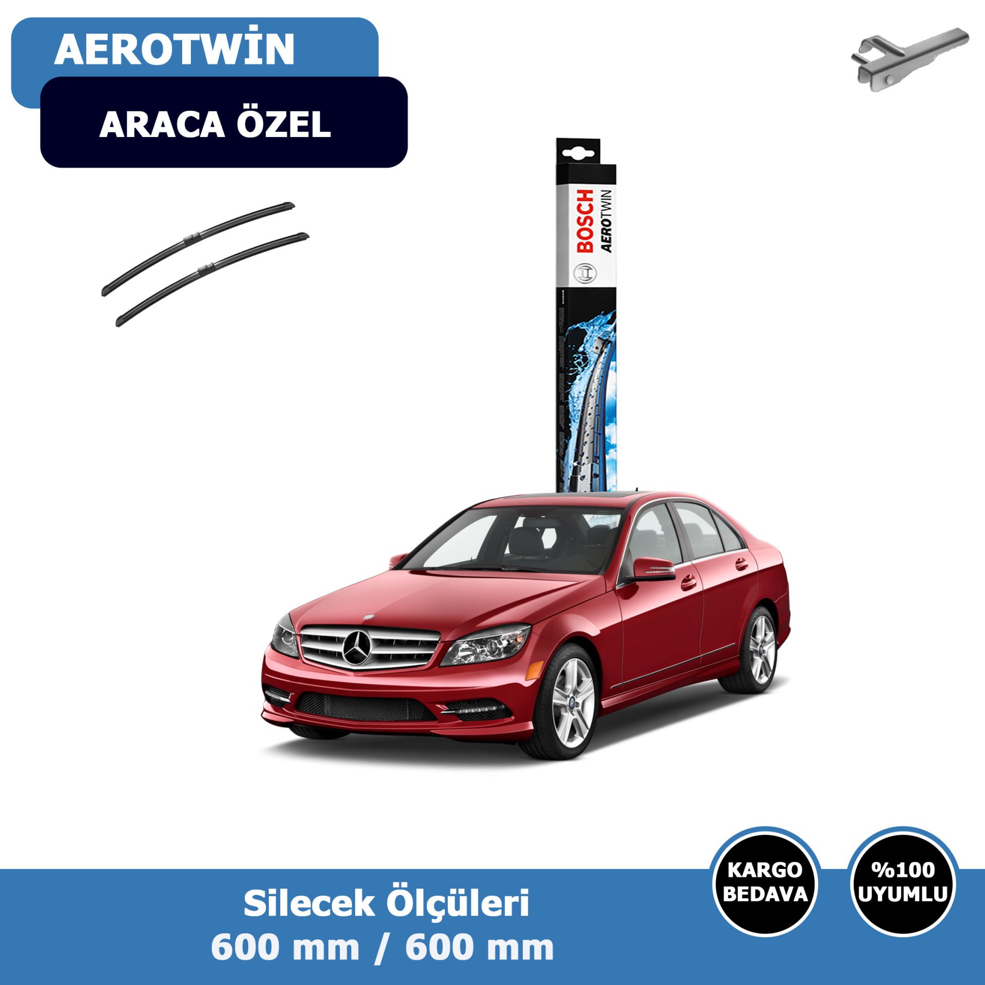 Mercedes C Serisi W204 Ön Silecek Süpürgesi (2007-2012)Bosch