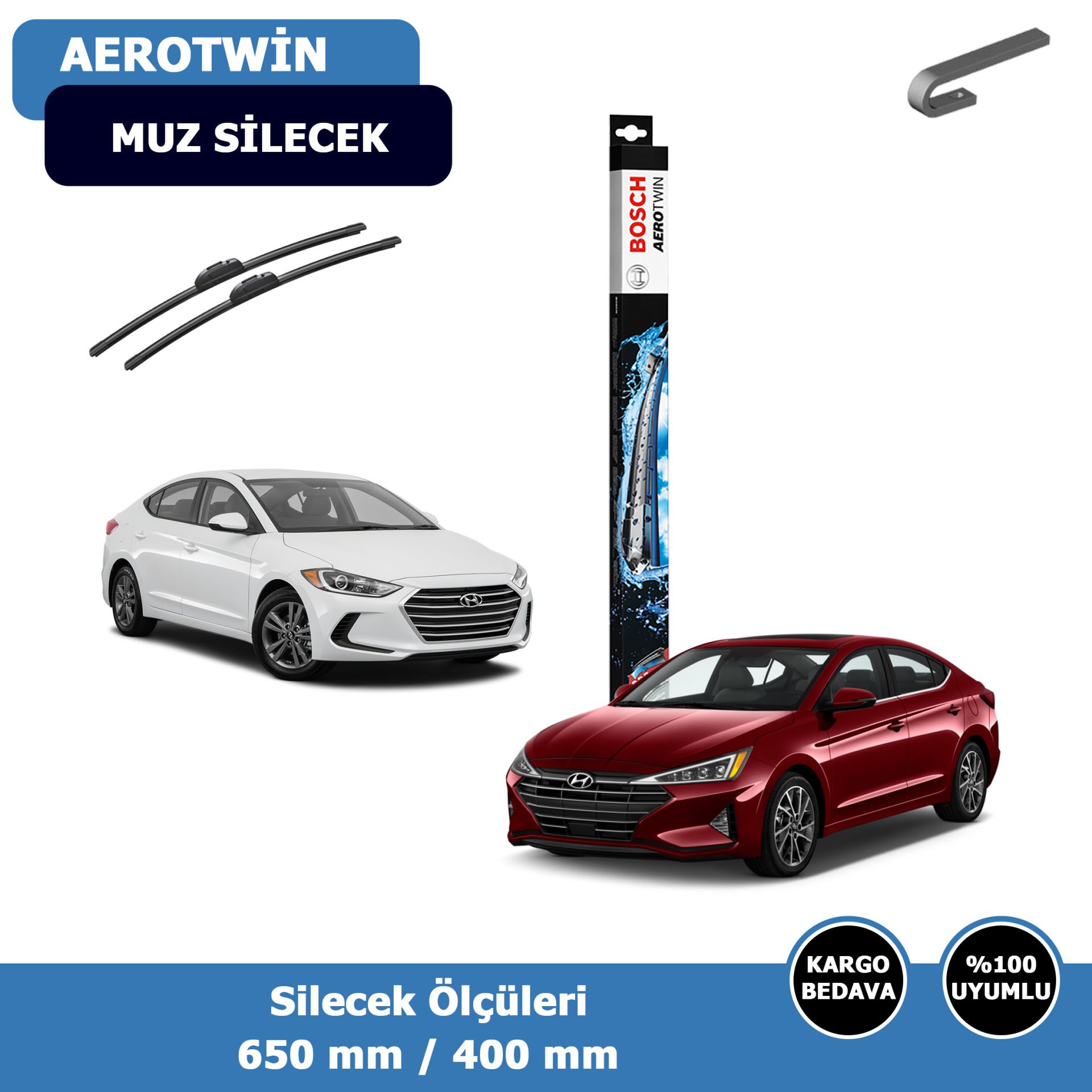 Hyundai Elantra Ön Silecek Süpürgesi (2016-2020)Bosch