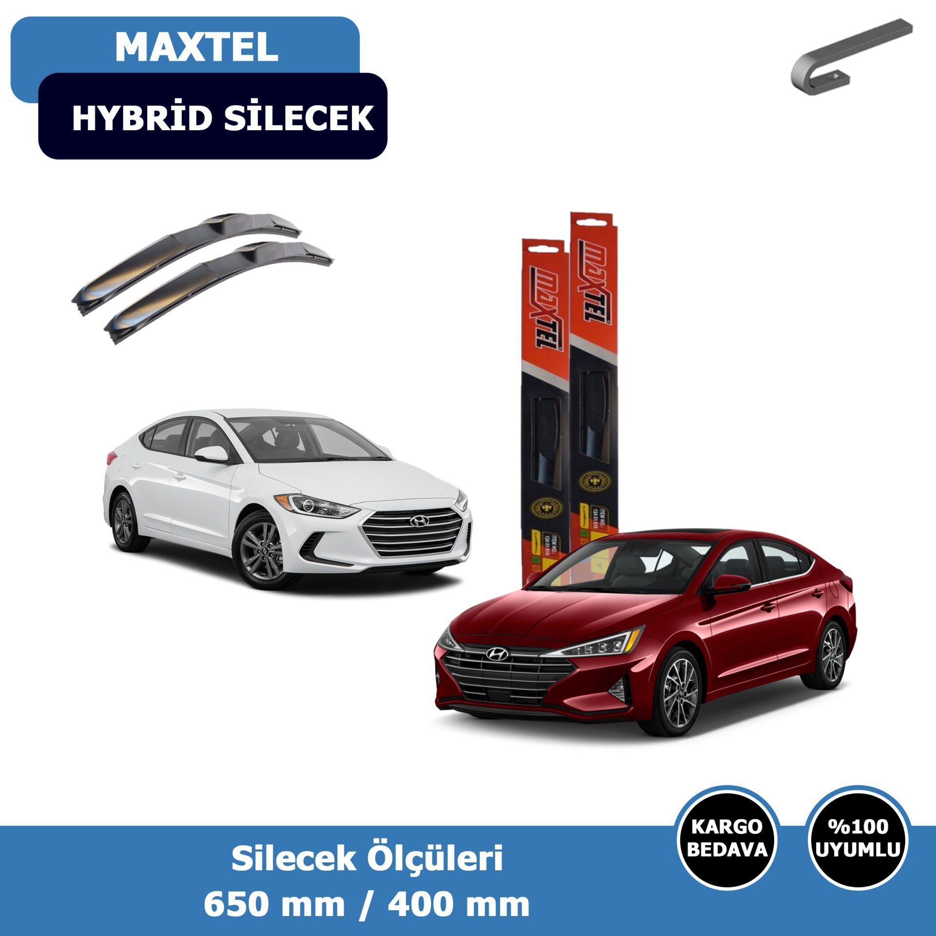 Hyundai Elantra Ön Silecek Süpürgesi Hybrid (2016-2020)Maxtel