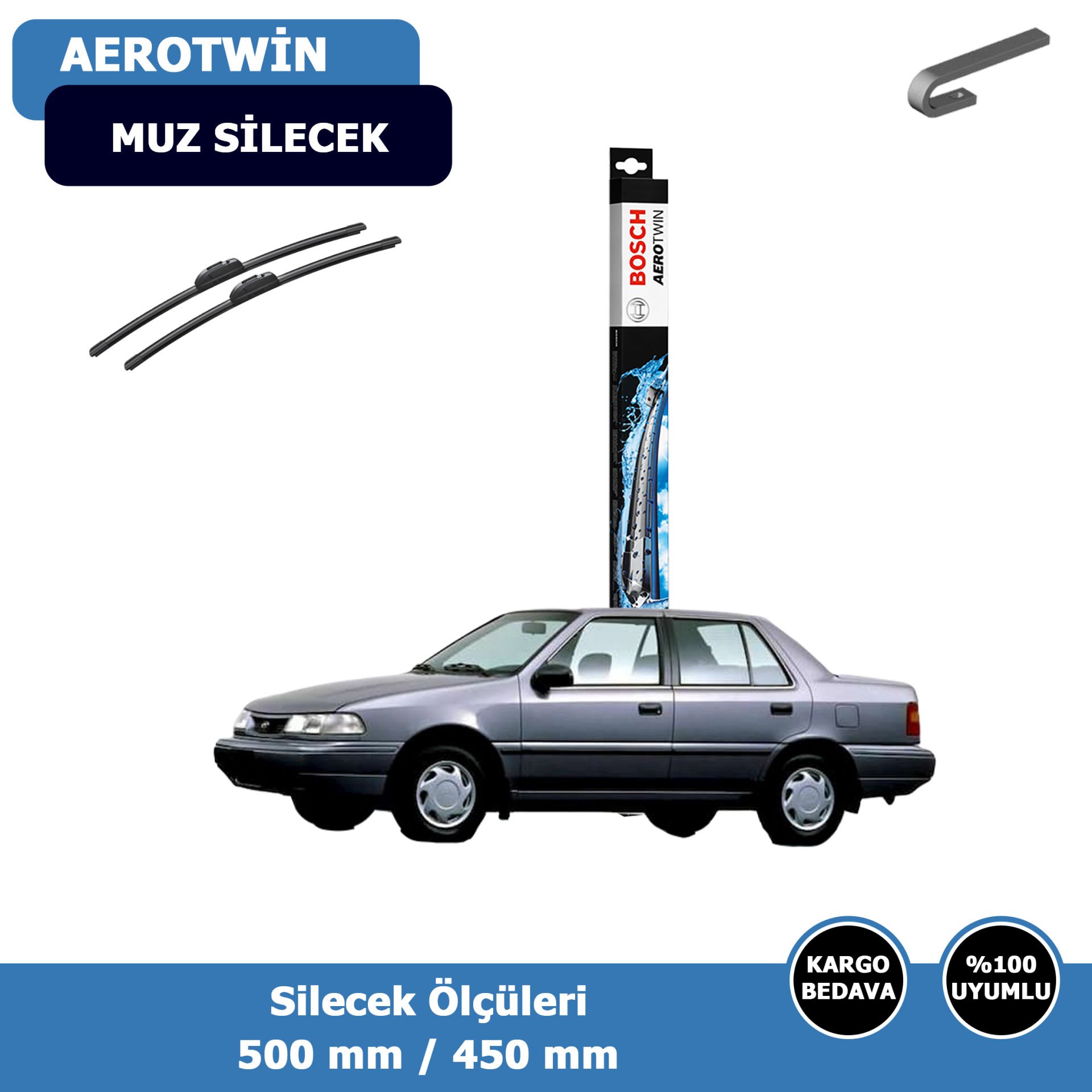 Hyundai Excel Ön Silecek Süpürgesi (1994-2000)Bosch