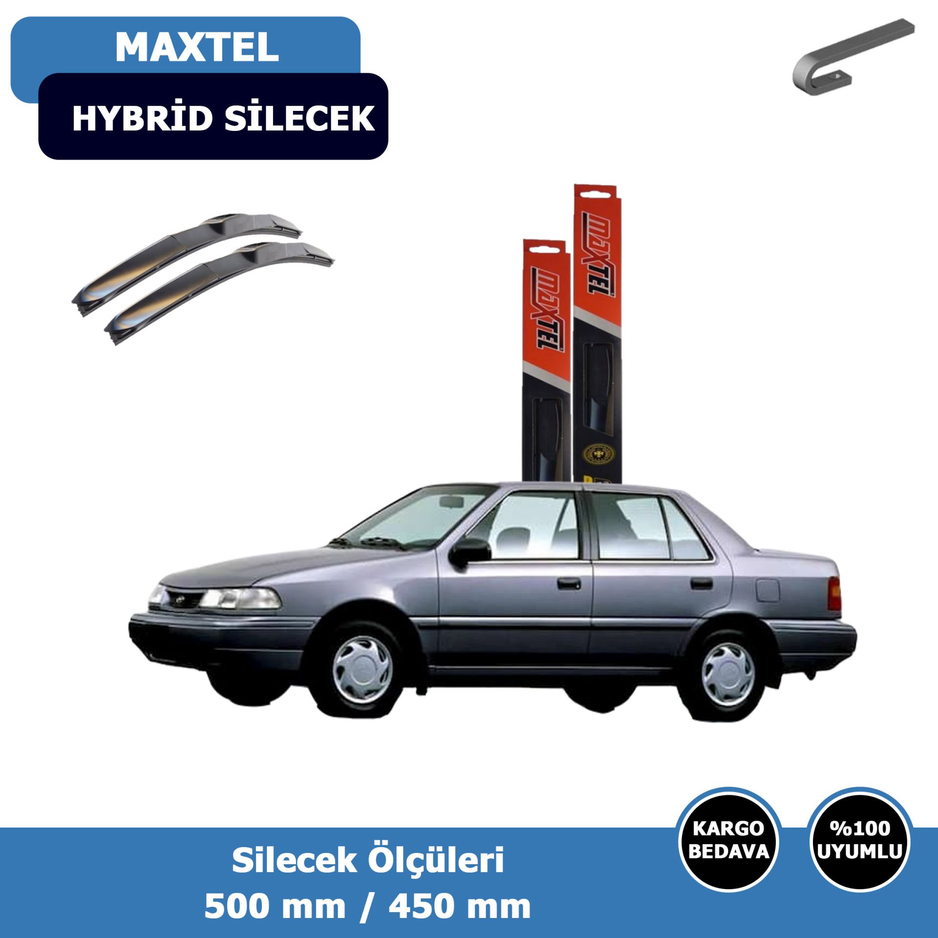 Hyundai Excel Ön Silecek Süpürgesi Hybrid (1994-2000)Maxtel