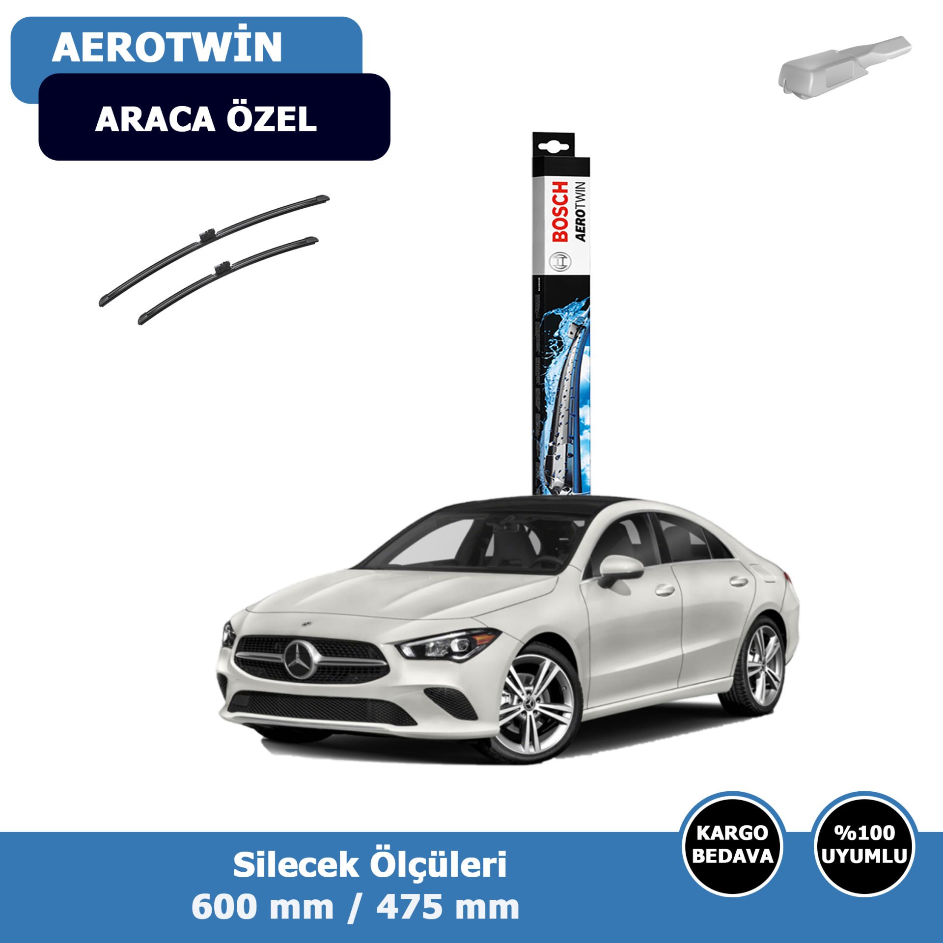 Mercedes CLA Serisi W120 Ön Silecek Süpürgesi (2019-2022)Bosch