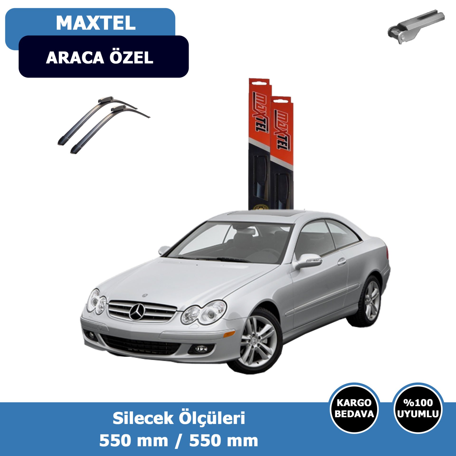 Mercedes CLK Serisi W209 Ön Silecek Süpürgesi (2003-2009)Maxtel