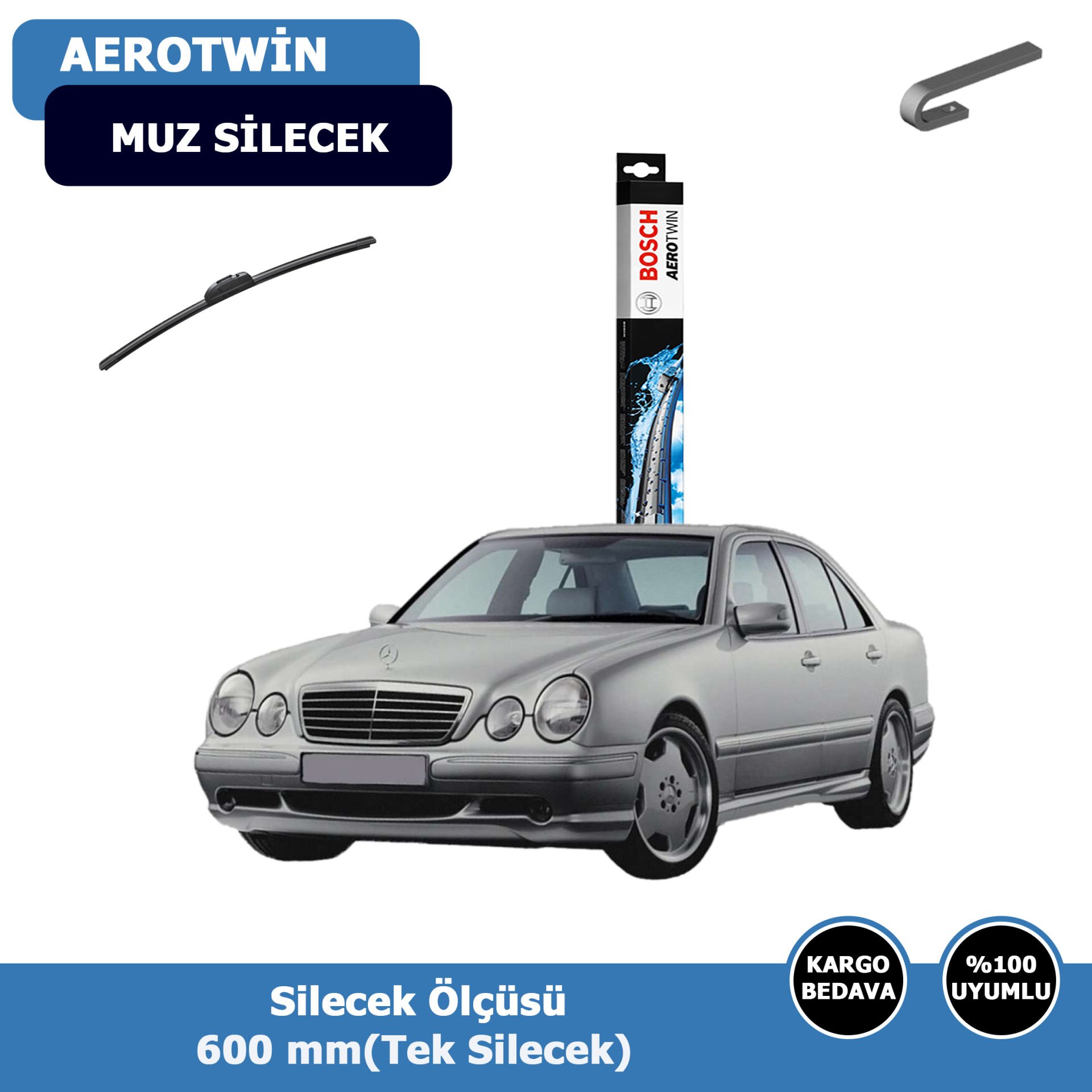 Mercedes E Serisi W210 Ön Silecek Süpürgesi (1996-2002)Bosch