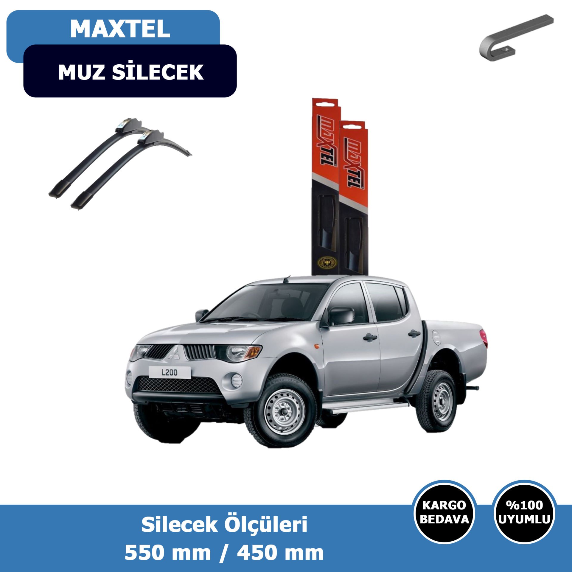 Mitsubishi L200 Ön Silecek Süpürgesi (2006-2014)Maxtel