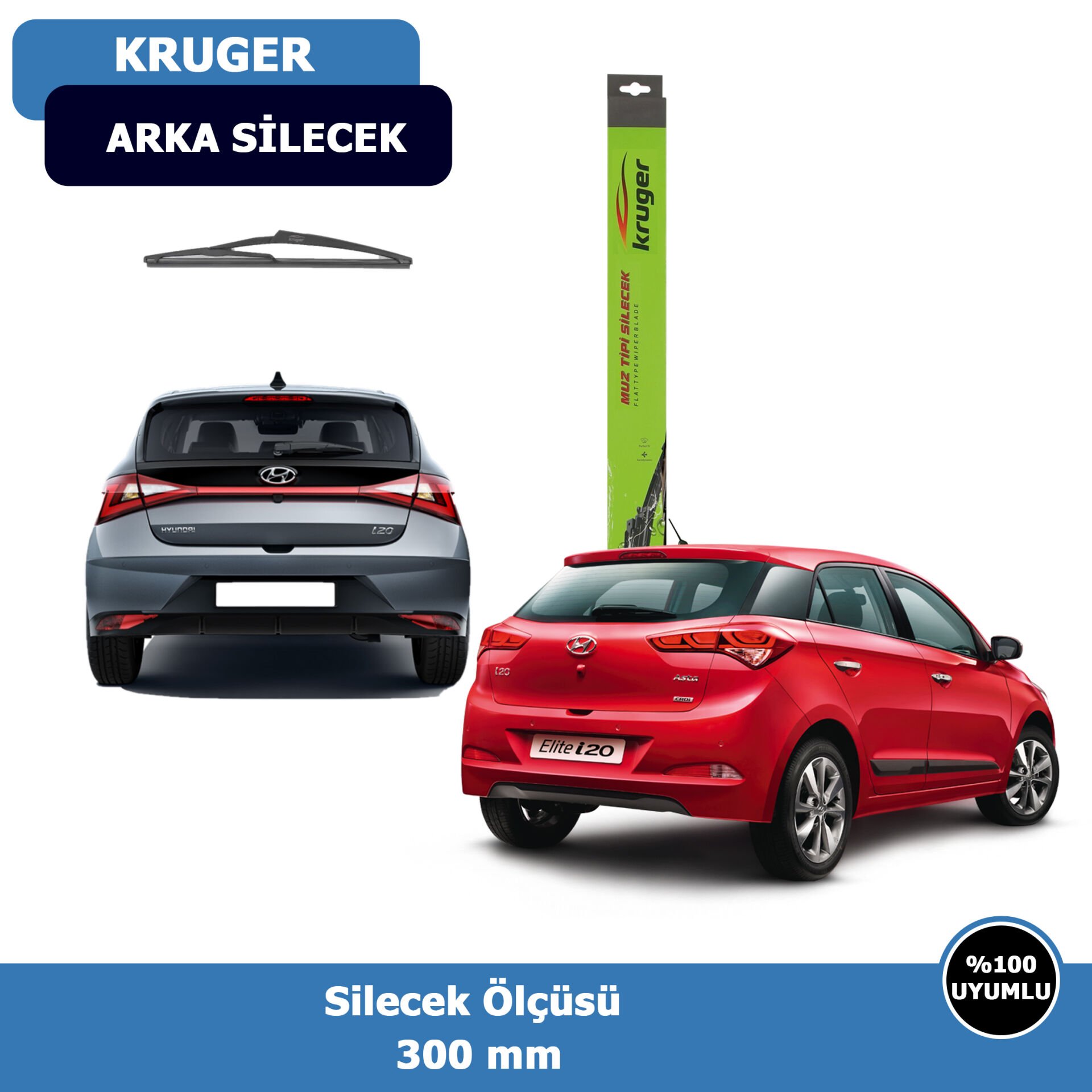 Hyundai İ20 Arka Silecek Süpürgesi (2015-2023)Kruger