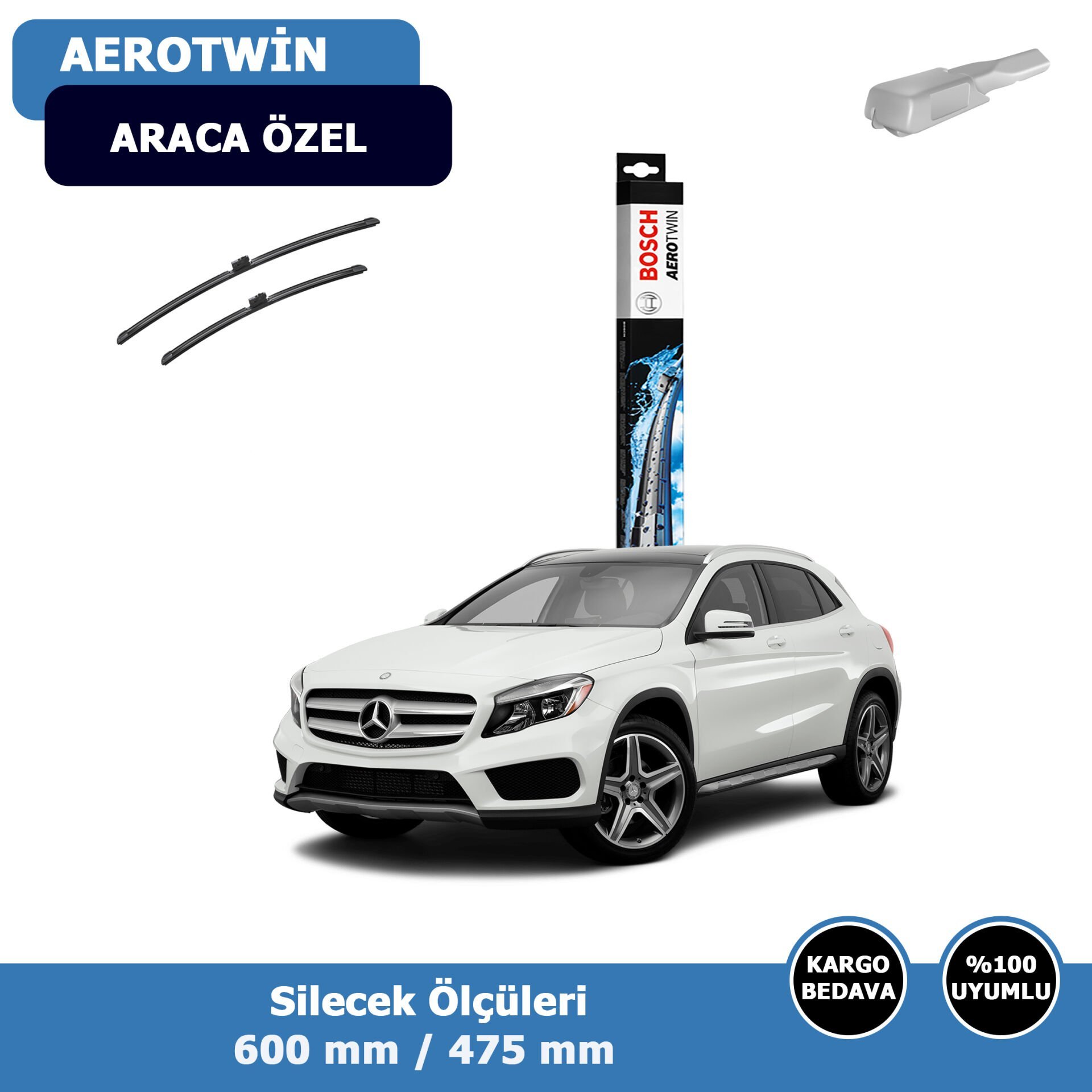 Mercedes GLA Serisi X156 Ön Silecek Süpürgesi (2013-2020)Bosch
