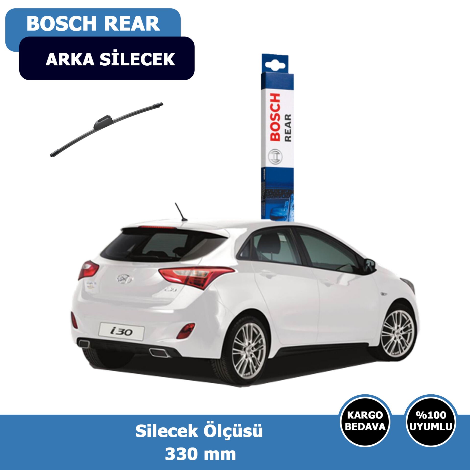 Hyundai İ30 Arka Silecek Süpürgesi (2012-2016)Bosch Rear