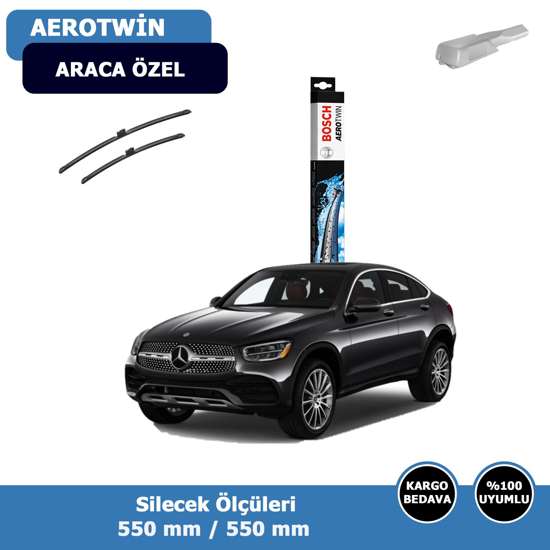 Mercedes GLC Serisi X253 Ön Silecek Süpürgesi (2019-2022)Bosch