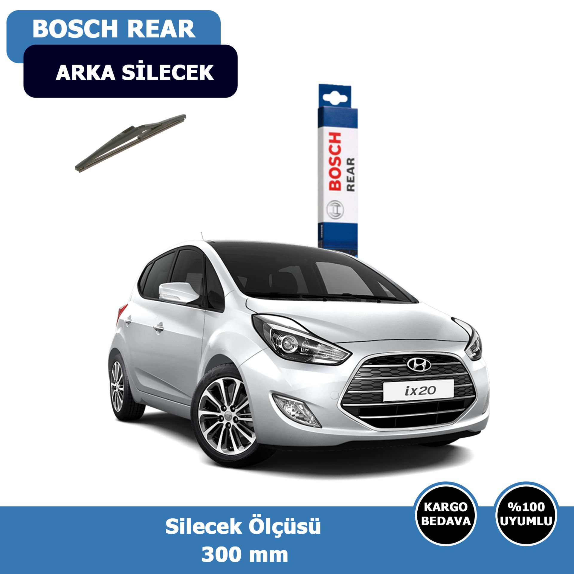 Hyundai İX20 Arka Silecek Süpürgesi (2011-2014)Bosch Rear