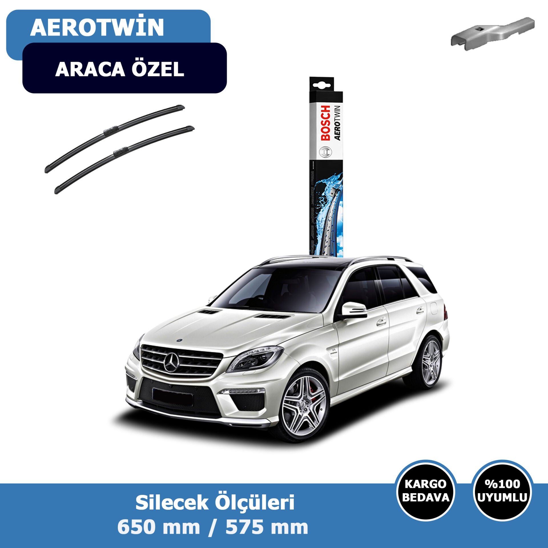Mercedes ML Serisi W166 Ön Silecek Süpürgesi (2012-2015)Bosch