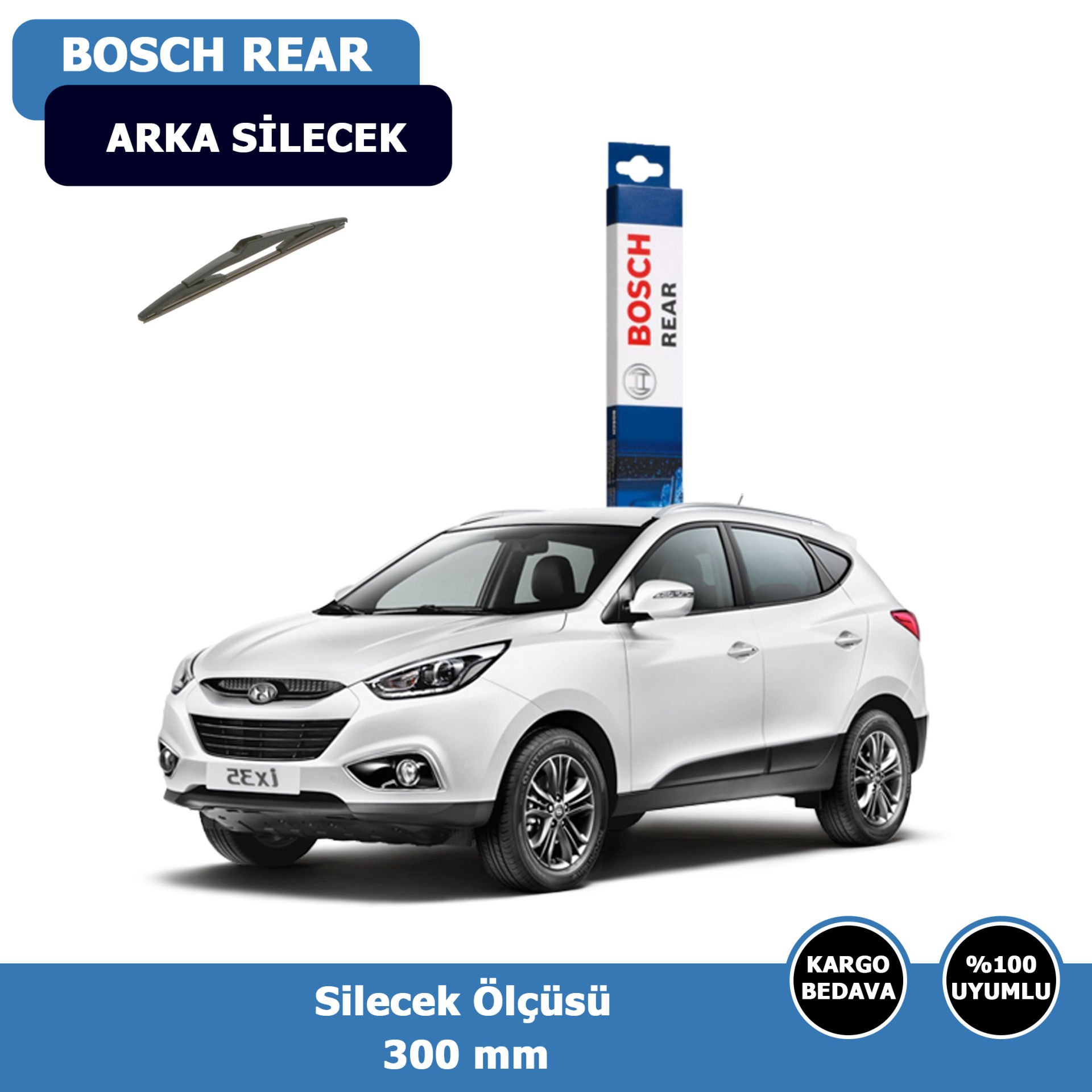 Hyundai İX35 Arka Silecek Süpürgesi (2011-2014)Bosch Rear