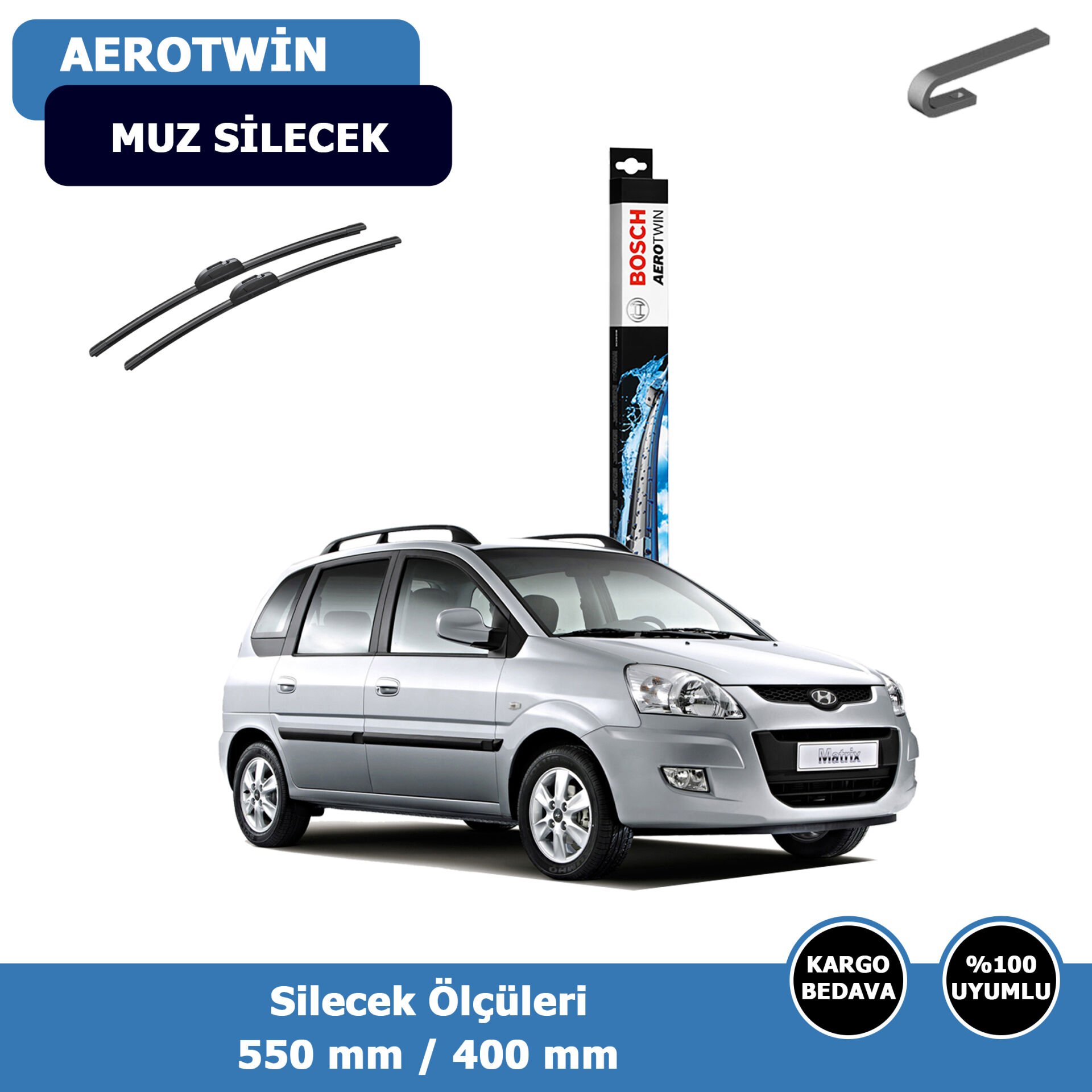 Hyundai Matrix Ön Silecek Süpürgesi (2001-2010)Bosch