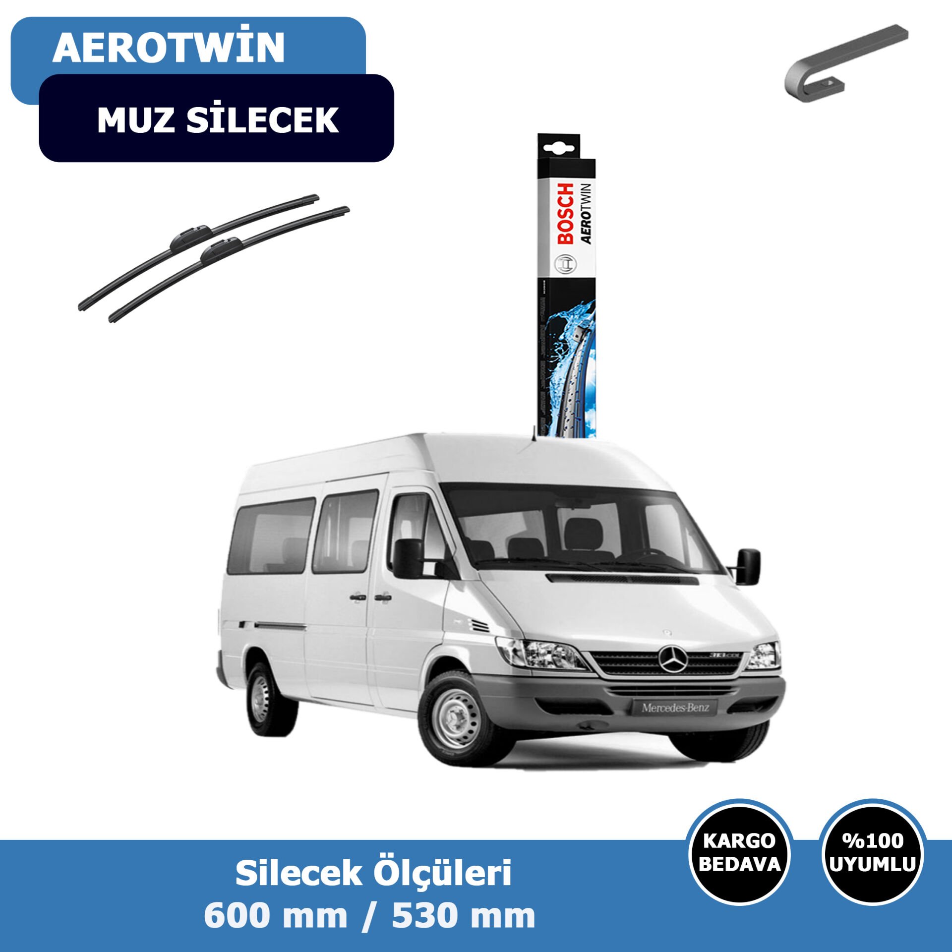 Mercedes Sprinter Ön Silecek Süpürgesi (1995-2006)Bosch