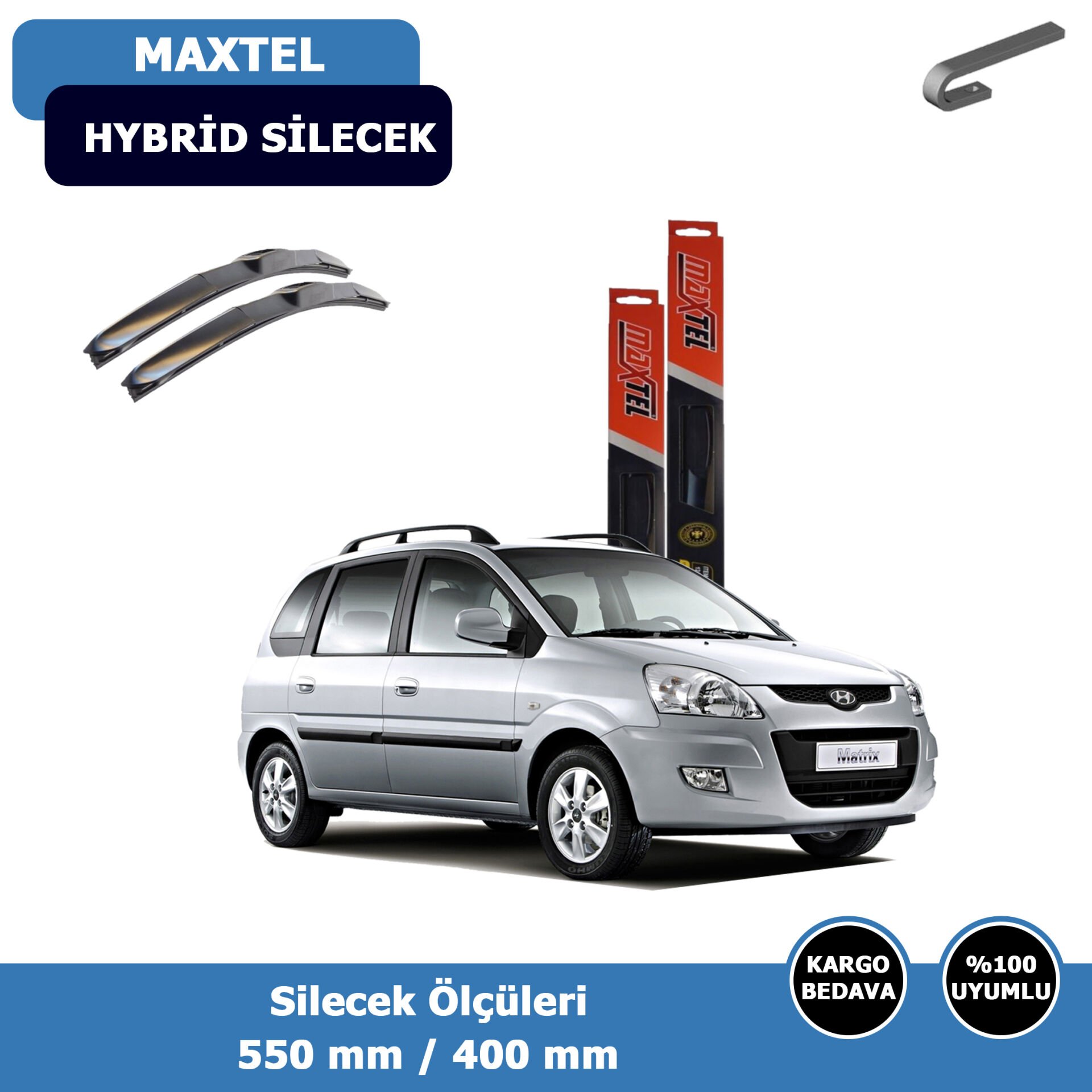 Hyundai Matrix Ön Silecek Süpürgesi Hybrid (2001-2010)Maxtel