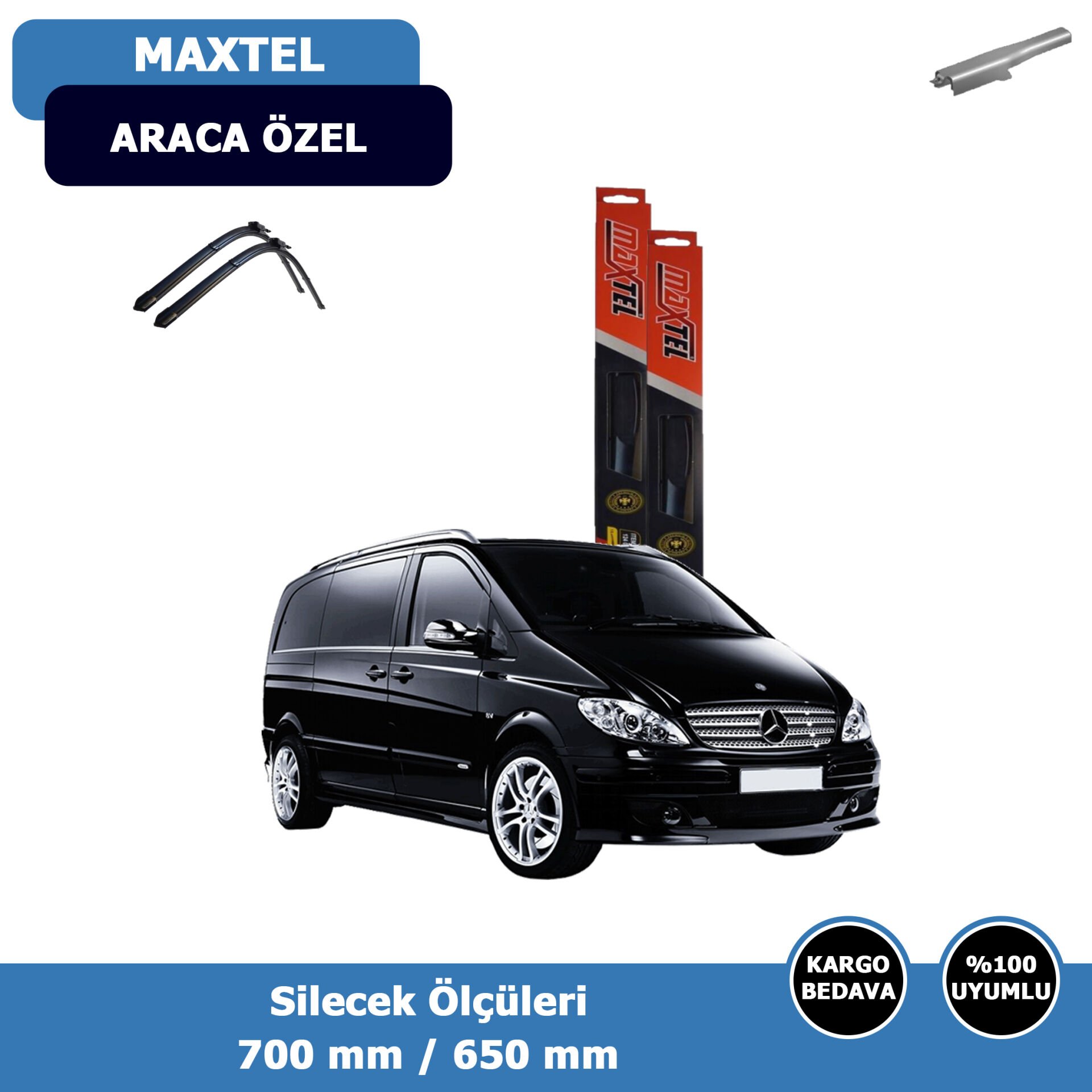 Mercedes Viano W639 Ön Silecek Süpürgesi (2003-2010)Maxtel