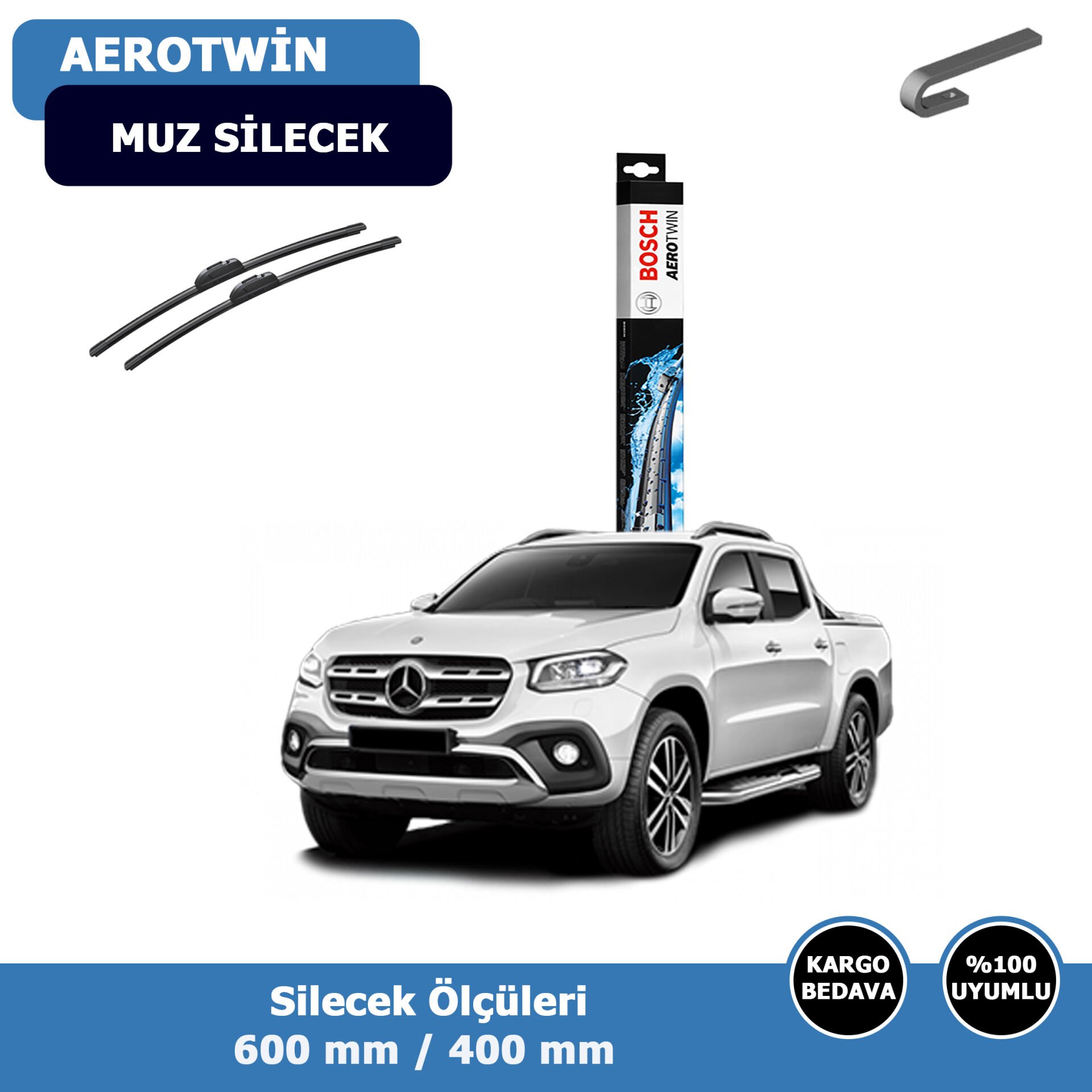Mercedes X Serisi Ön Silecek Süpürgesi (2017-2020)Bosch