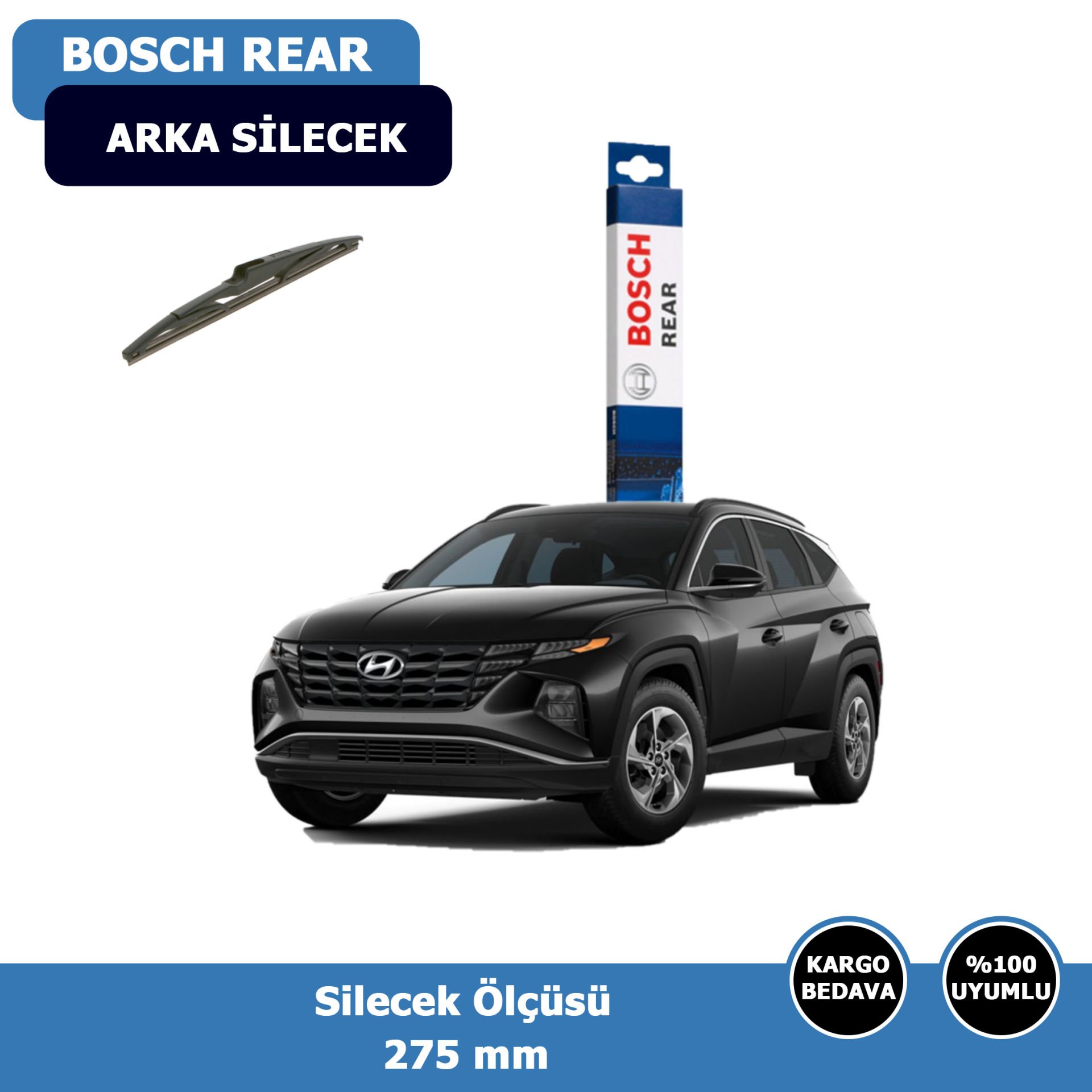 Hyundai Tucson Arka Silecek Süpürgesi (2021-2022)Bosch Rear