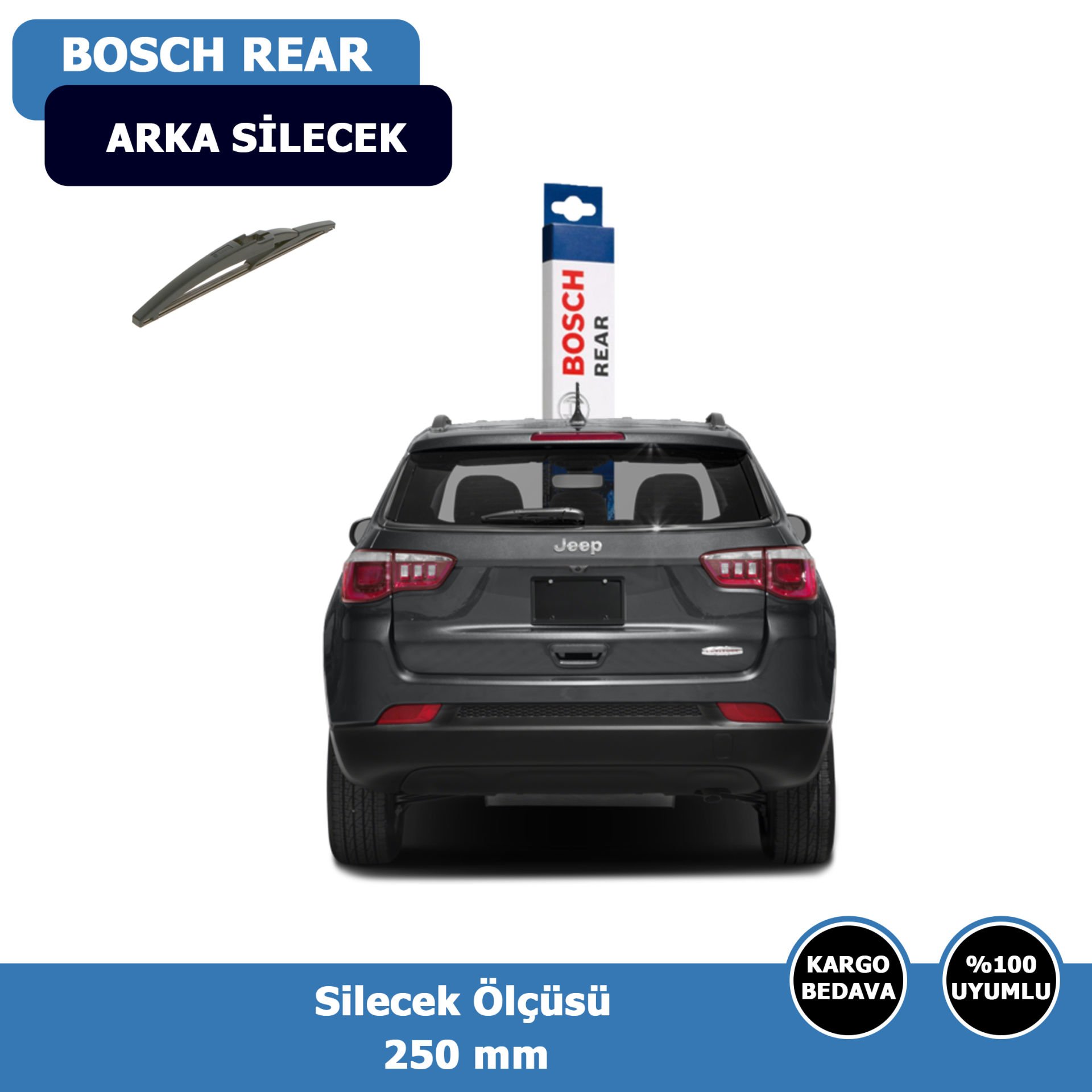 Jeep Compass Arka Silecek Süpürgesi (2017-2021)Bosch Rear
