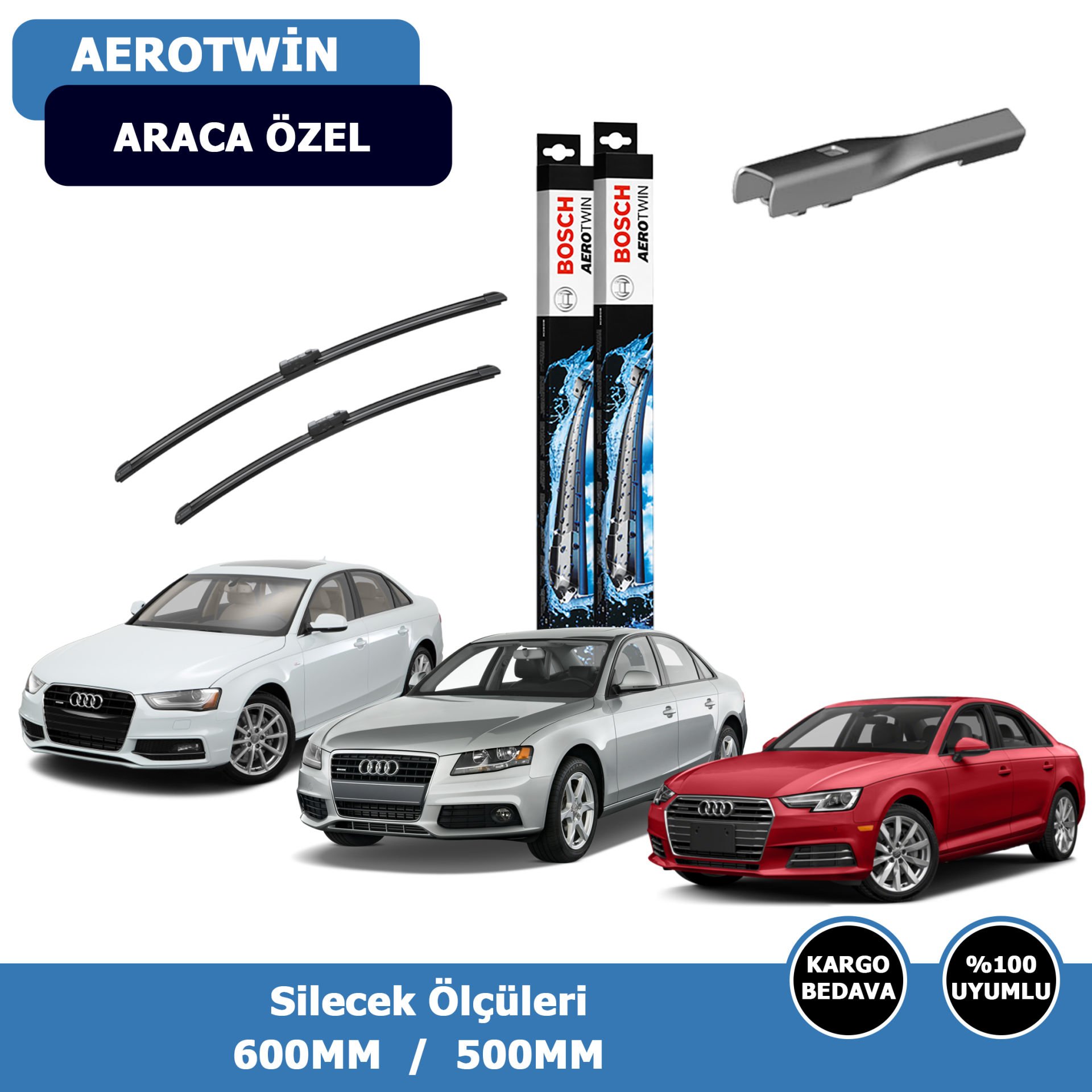 Audi A4 Ön Silecek Süpürgesi (2008-2020)Bosch