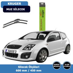 Cıtroen C2  Ön Silecek Süpürgesi (2003-2008)Kruger