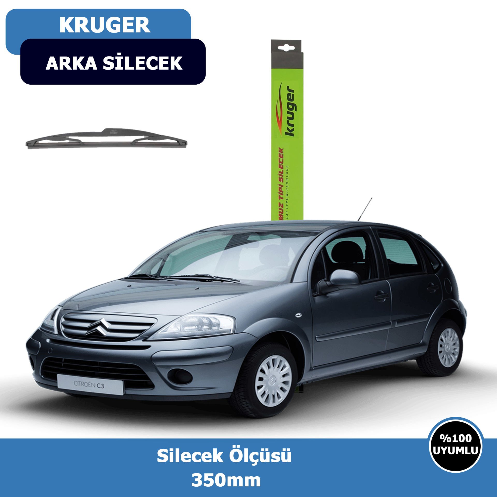 Cıtroen C3(FC)  Arka Silecek Süpürgesi (2002-2009)Kruger
