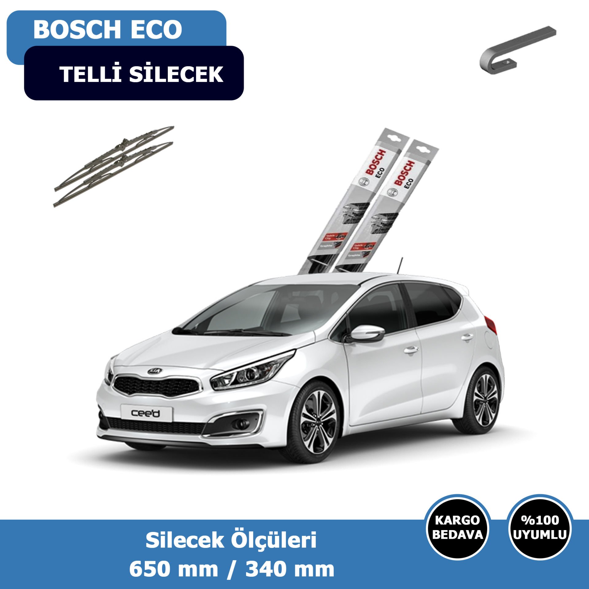 Kia Ceed Ön Silecek Süpürgesi (2012-2020)Bosch