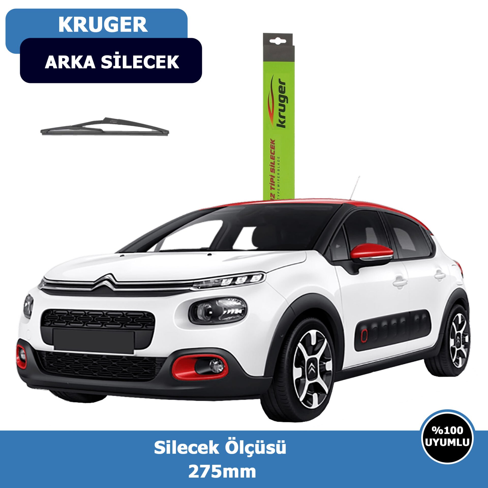 Cıtroen C3(B618)  Arka Silecek Süpürgesi (2017-2021)Kruger