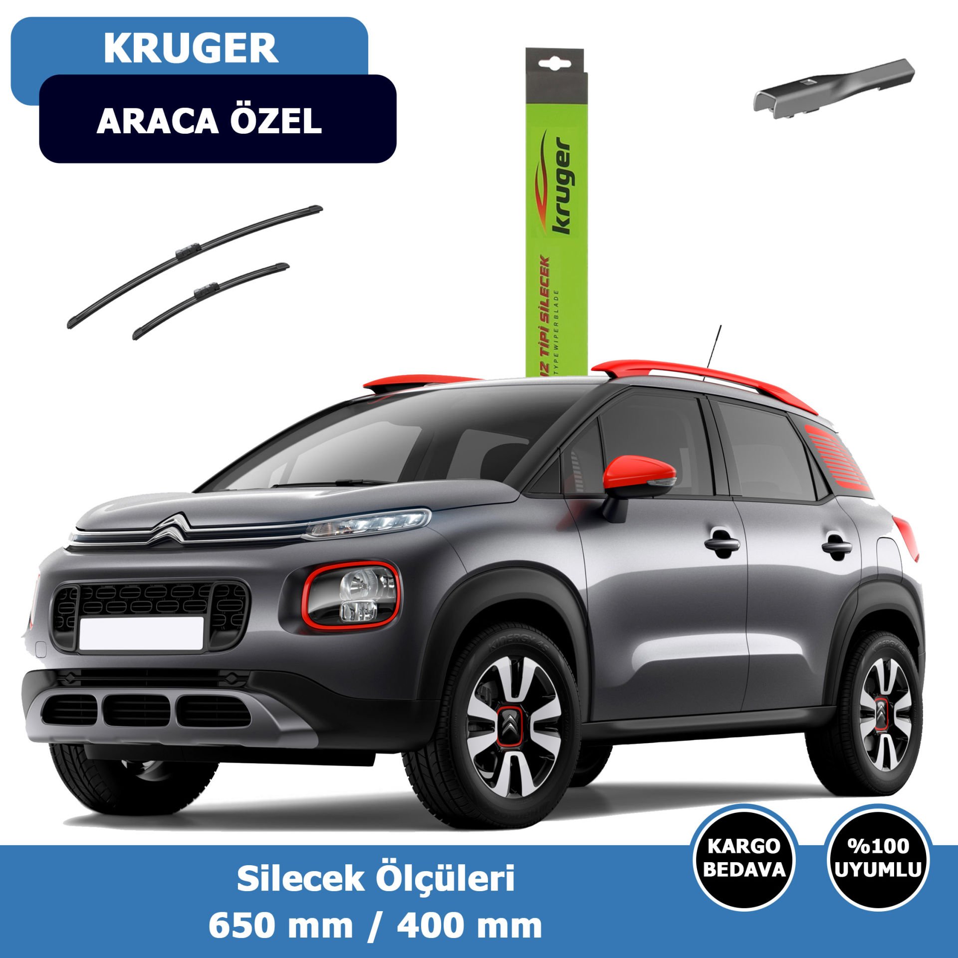 Cıtroen C3(AirCross) Ön Silecek Süpürgesi (2017-2021)Kruger