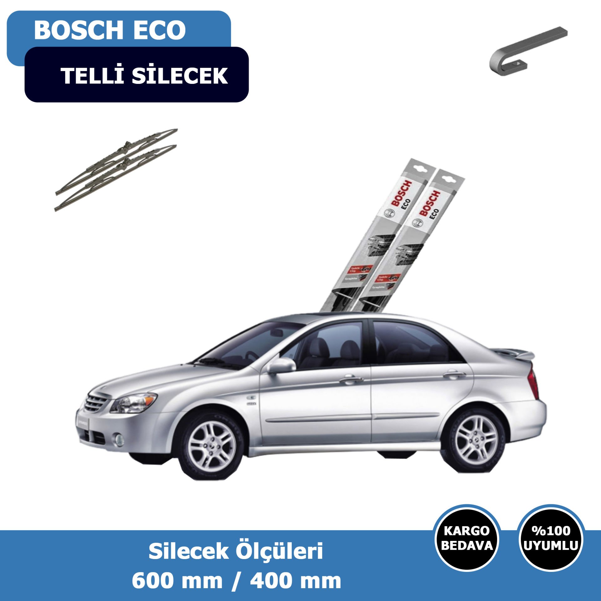 Kia Cerato Ön Silecek Süpürgesi (2004-2009)Bosch