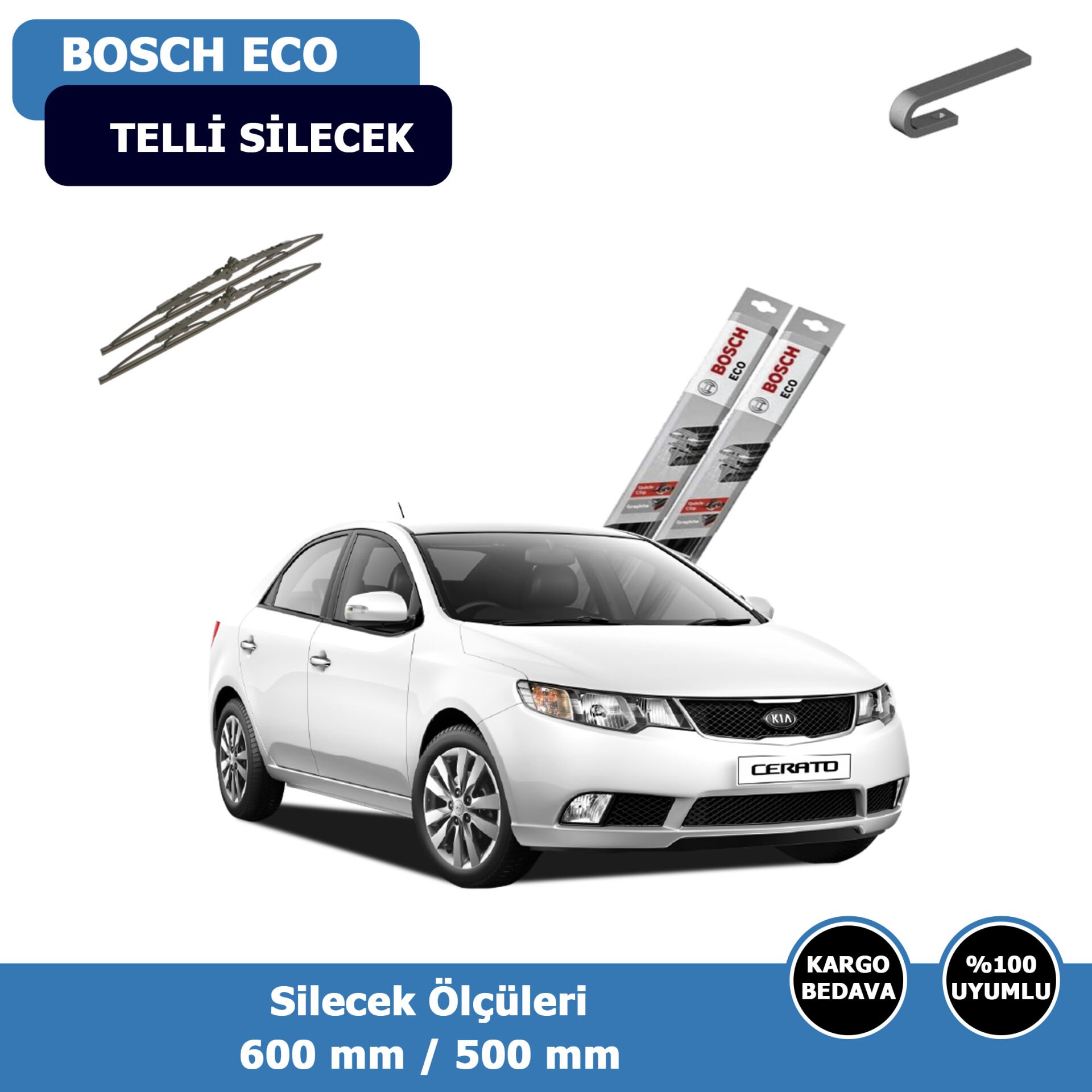 Kia Cerato Ön Silecek Süpürgesi (2010-2015)Bosch