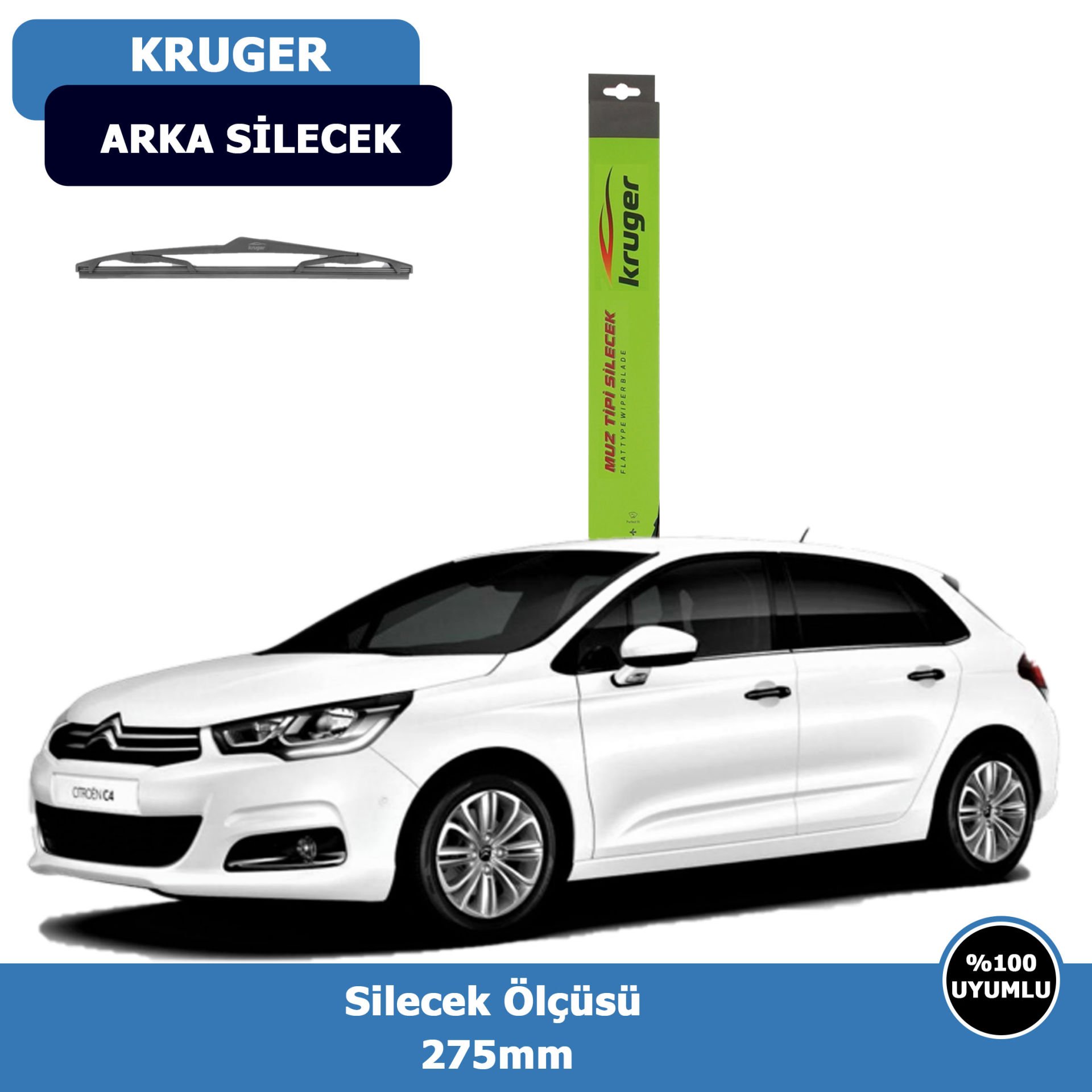 Cıtroen C4-II(B7)Arka Silecek Süpürgesi (2010-2016)Kruger