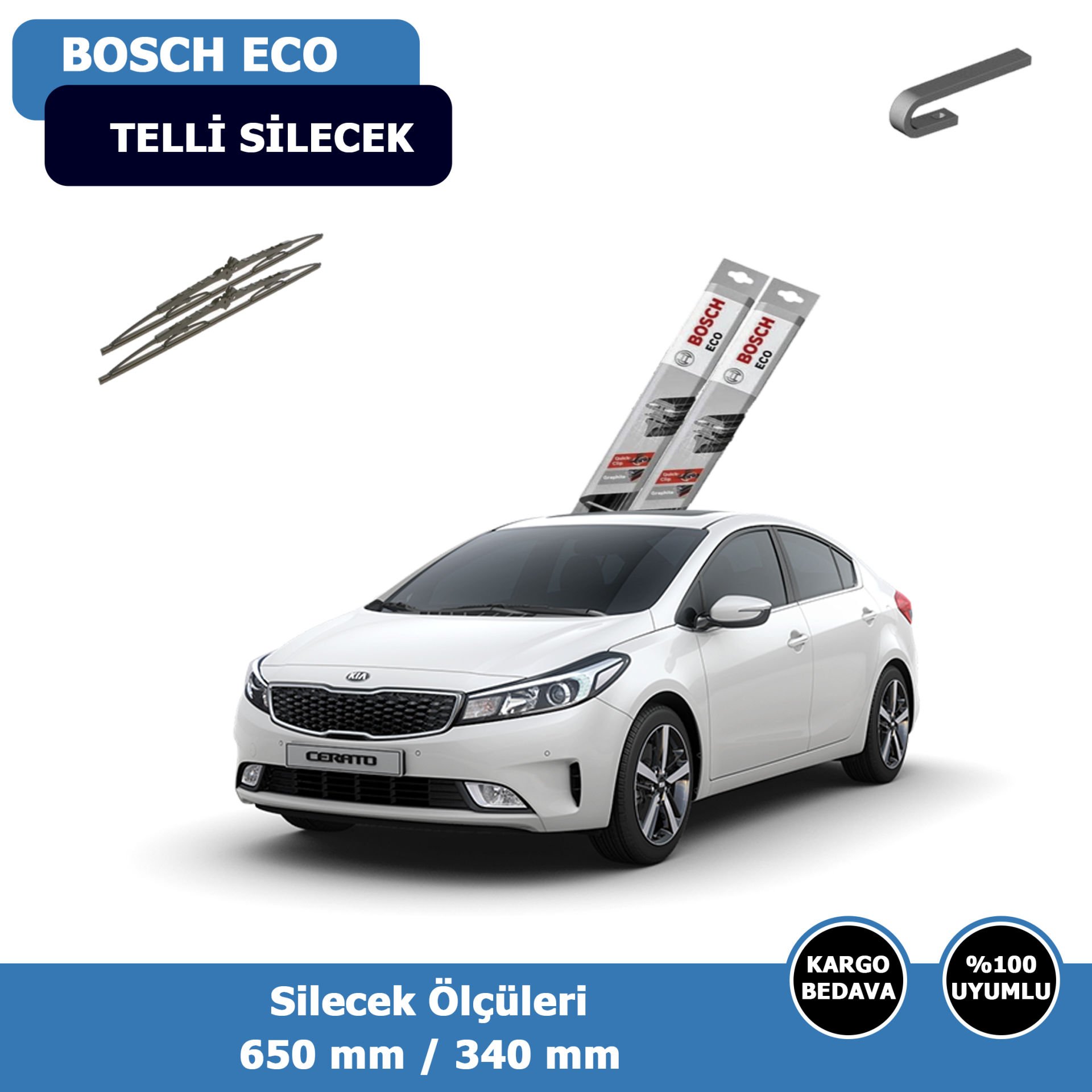 Kia Cerato Ön Silecek Süpürgesi (2016-2020)Bosch