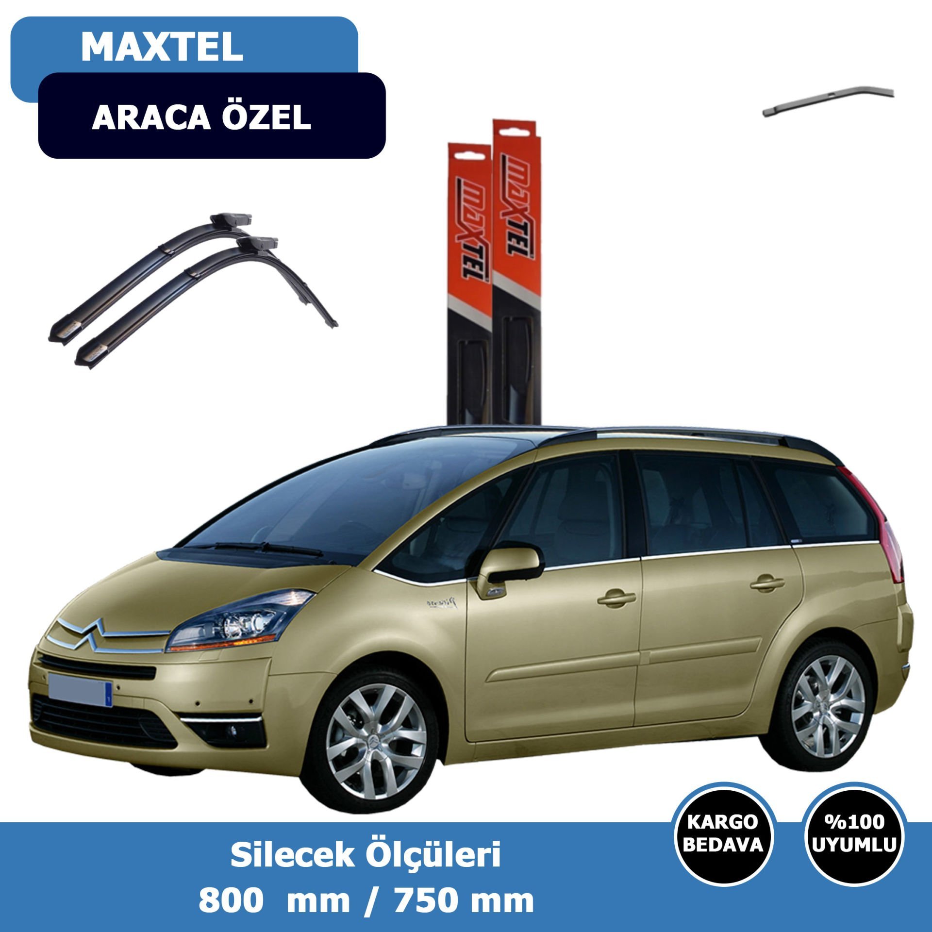 Cıtroen C4(Grand Picasso) Ön Silecek Süpürgesi (2008-2012)Maxtel