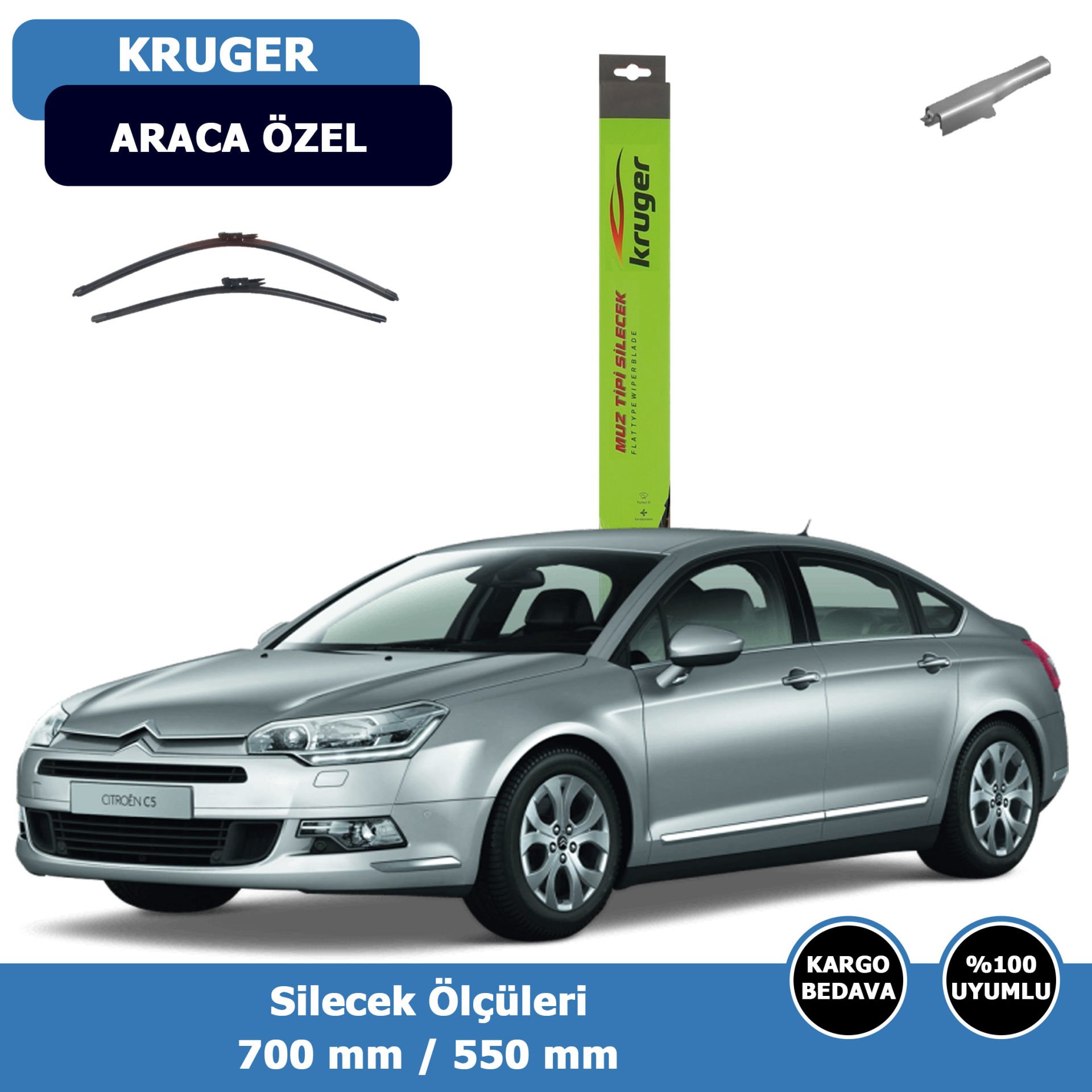 Cıtroen C5-II Ön Silecek Süpürgesi (2008-2015)Kruger