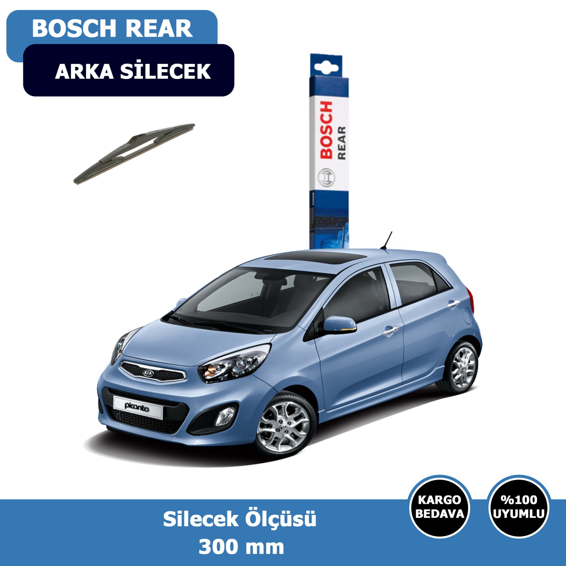 Kia Picanto Arka Silecek Süpürgesi (2011-2016)Bosch Rear