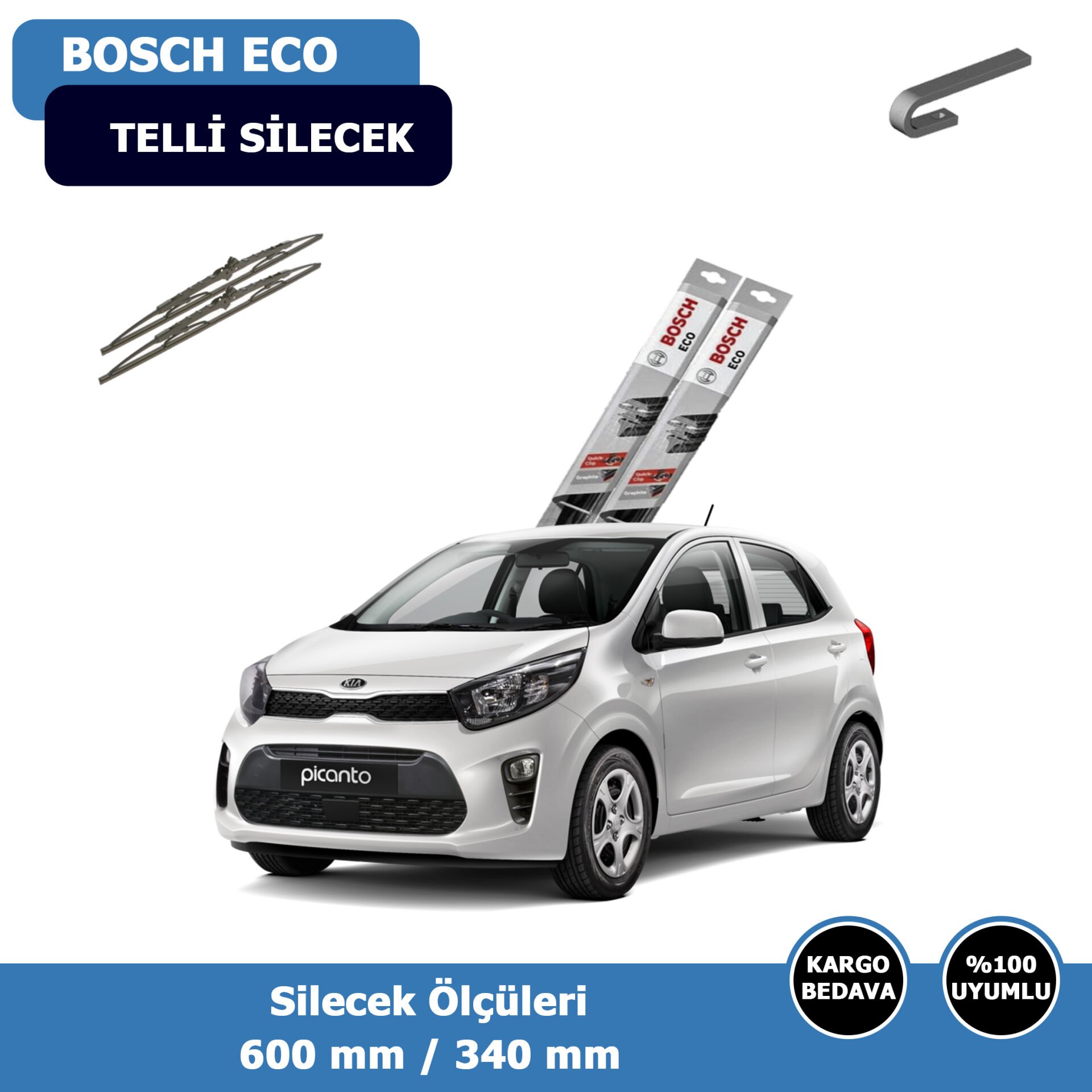 Kia Picanto Ön Silecek Süpürgesi (2017-2021)Bosch